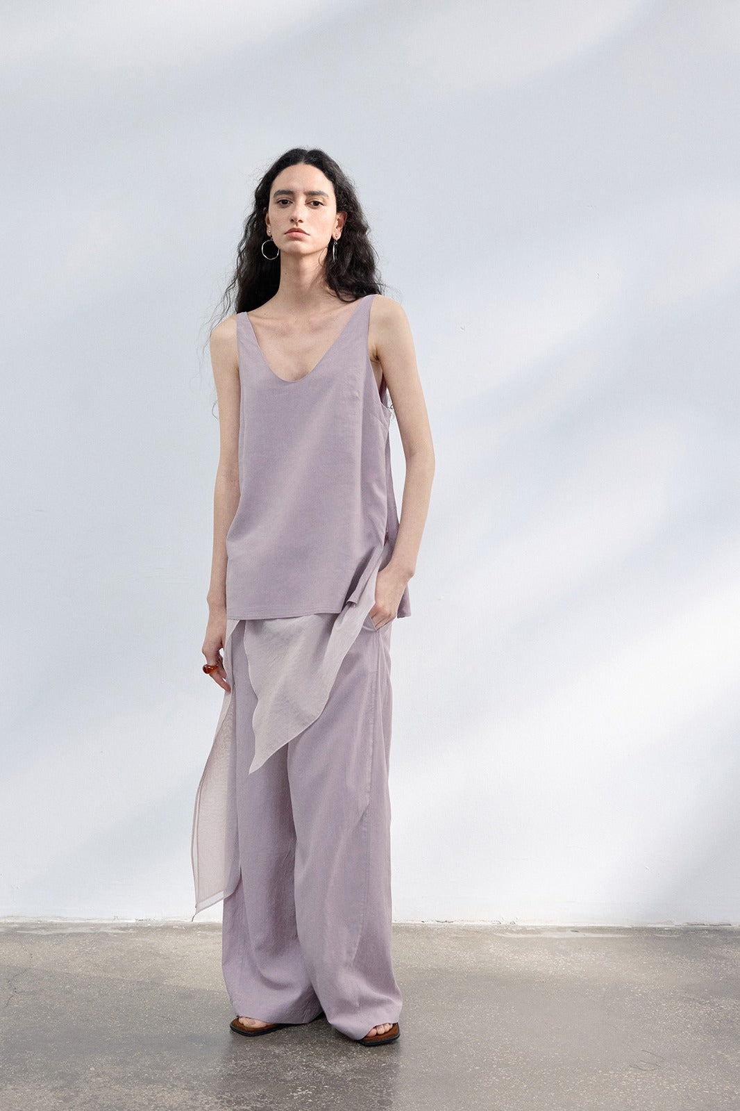 Lyocell soft simple tank top | 4 color