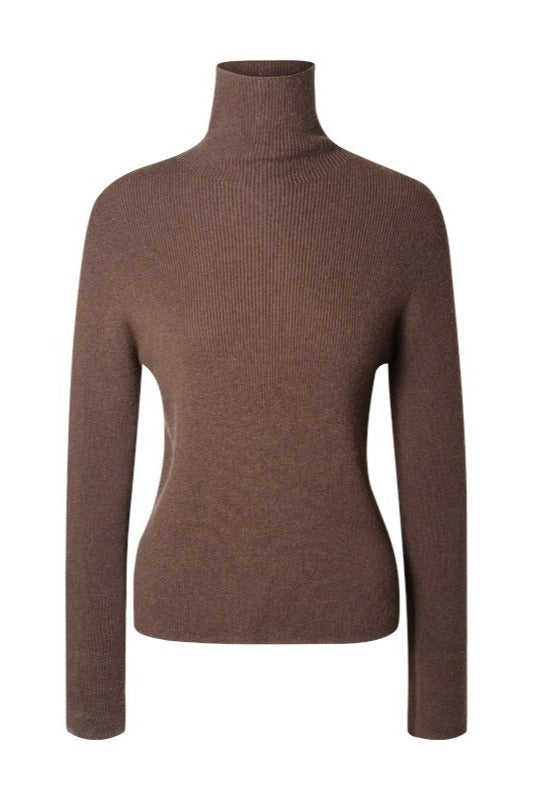 Wool blend seamless knit knitwear | 3 color
