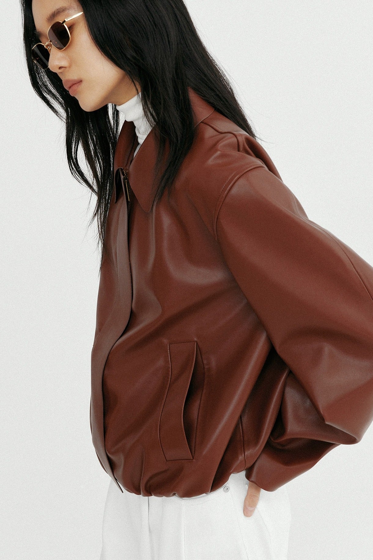 Cool edge vintage-style PU jacket | 2 color