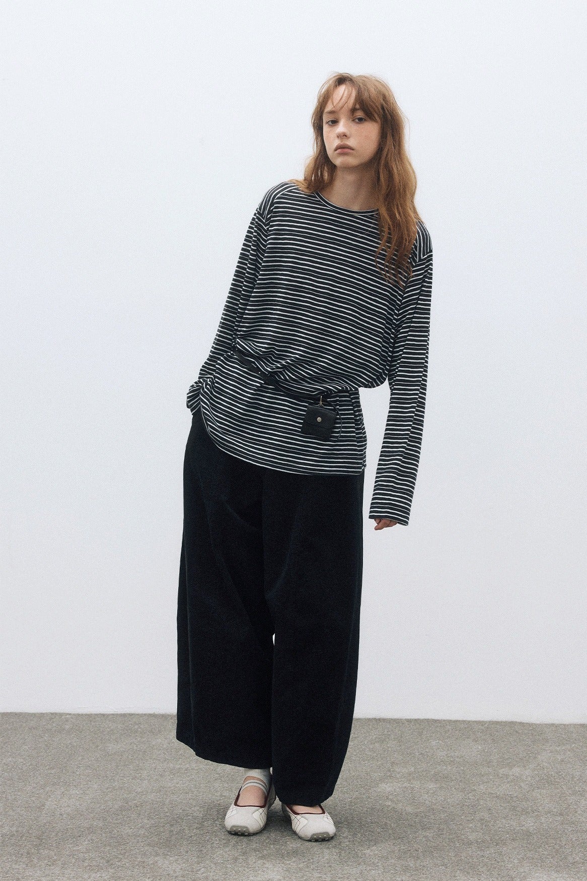 100% cotton lantern shape relaxed-fit pants | 4 color