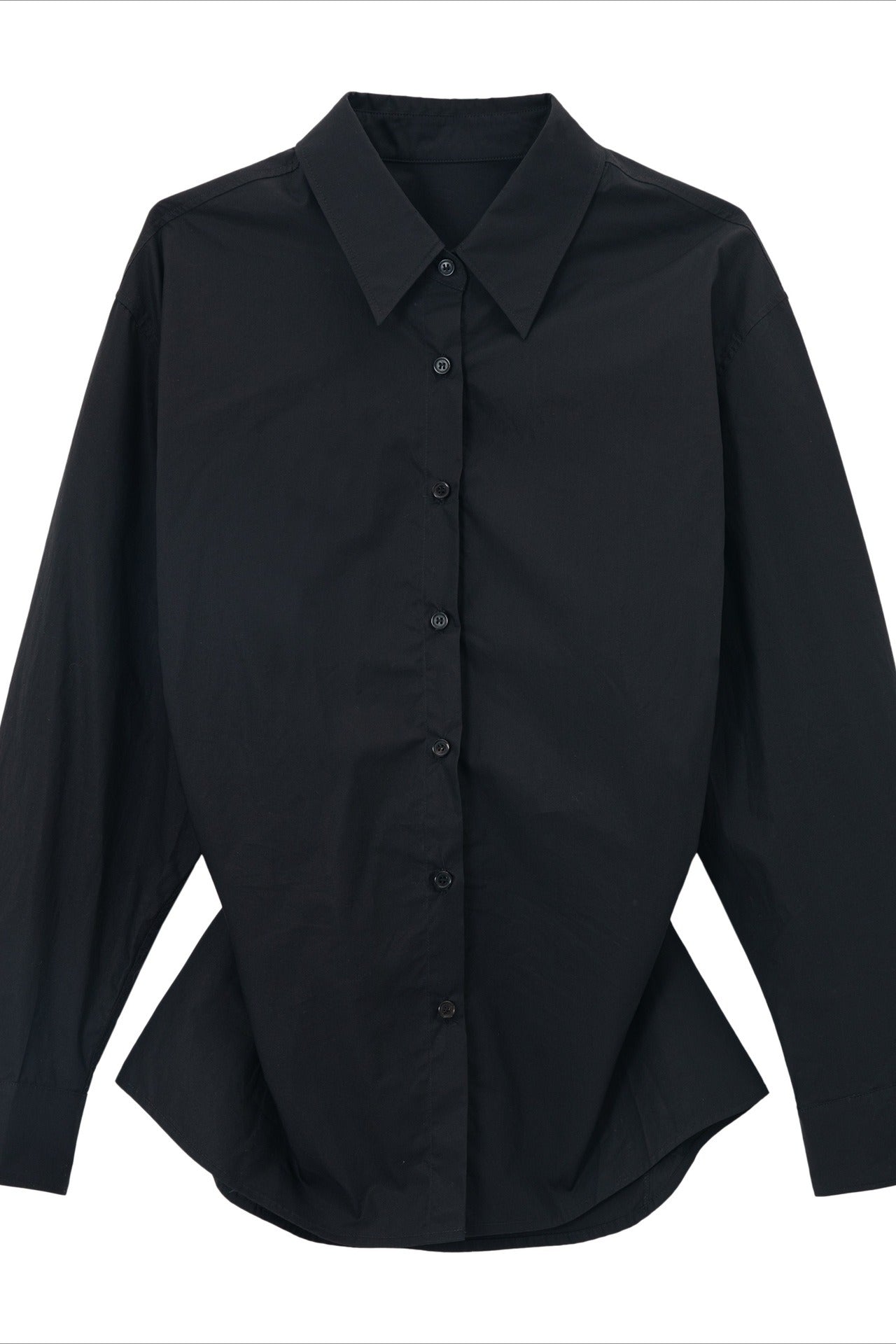 100% cotton gathered waist chic shirt | 3 color