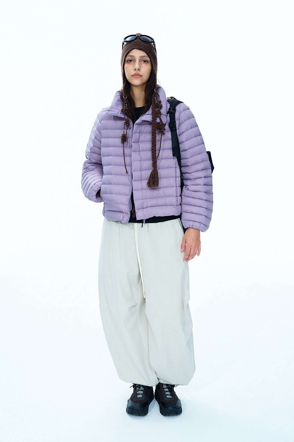 Stand collar quilted down jacket | 5 color