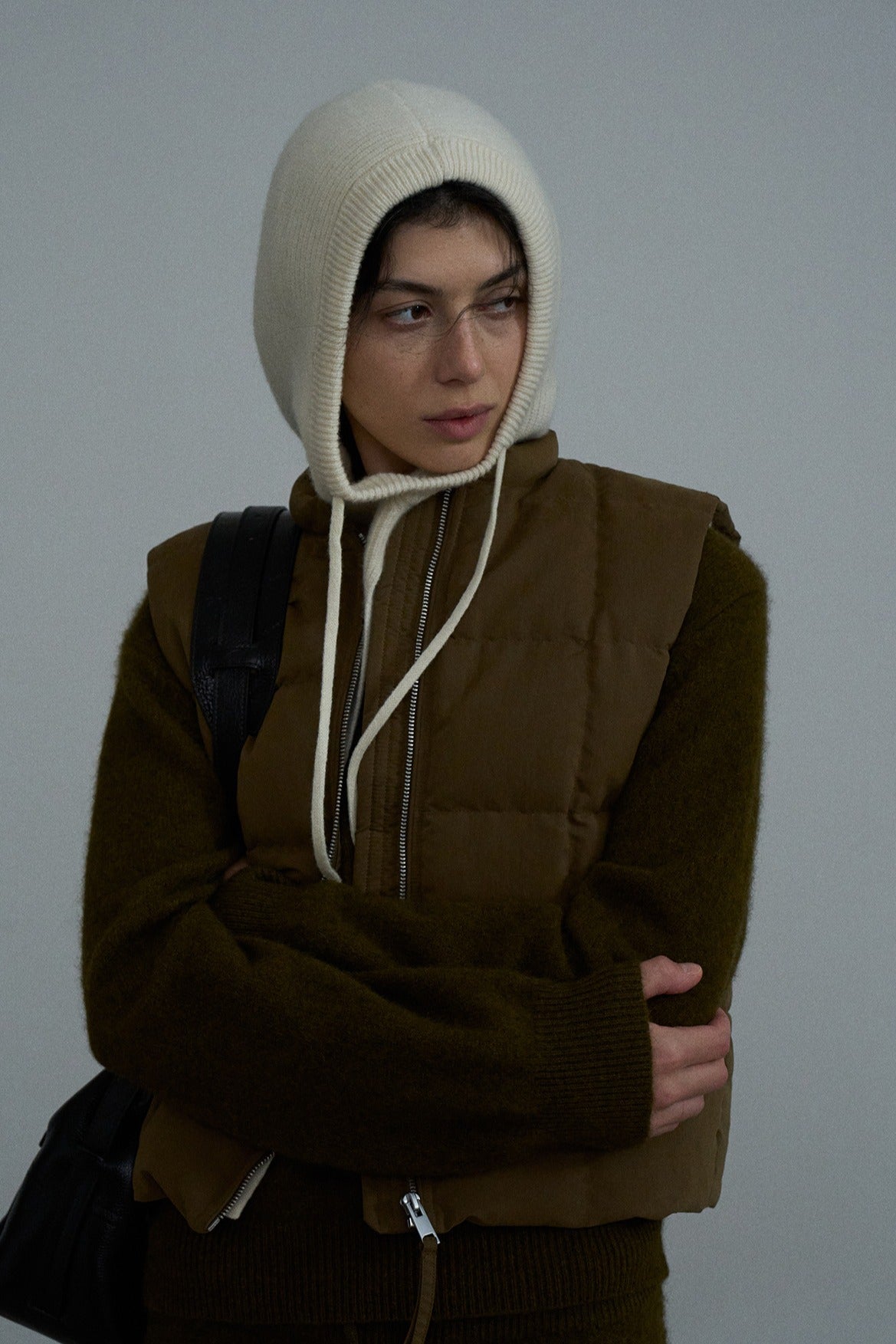 Gorro de punto estilo capa 100 % lana | 7 colores