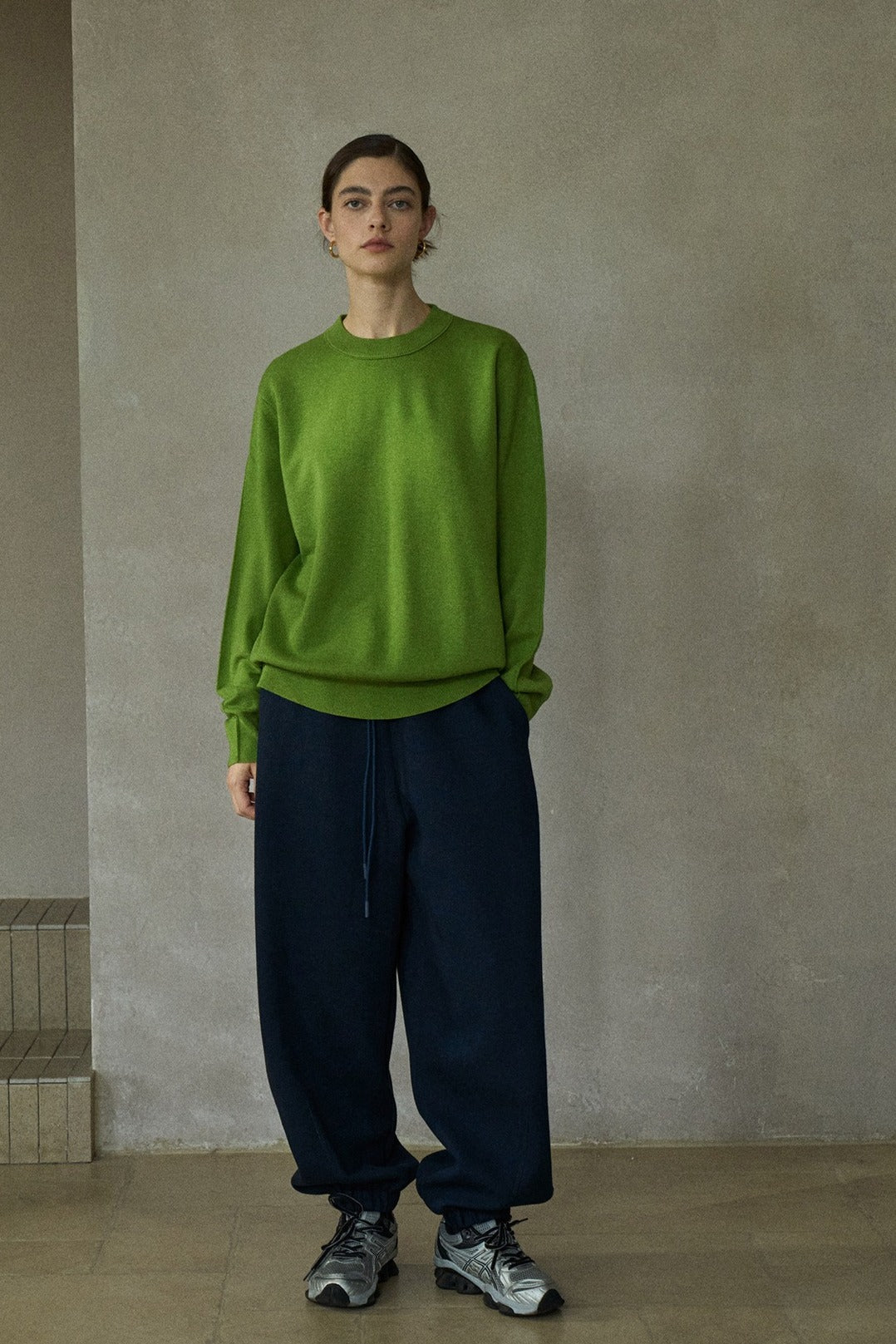 Wool blend classic round neck sweater | 6 color