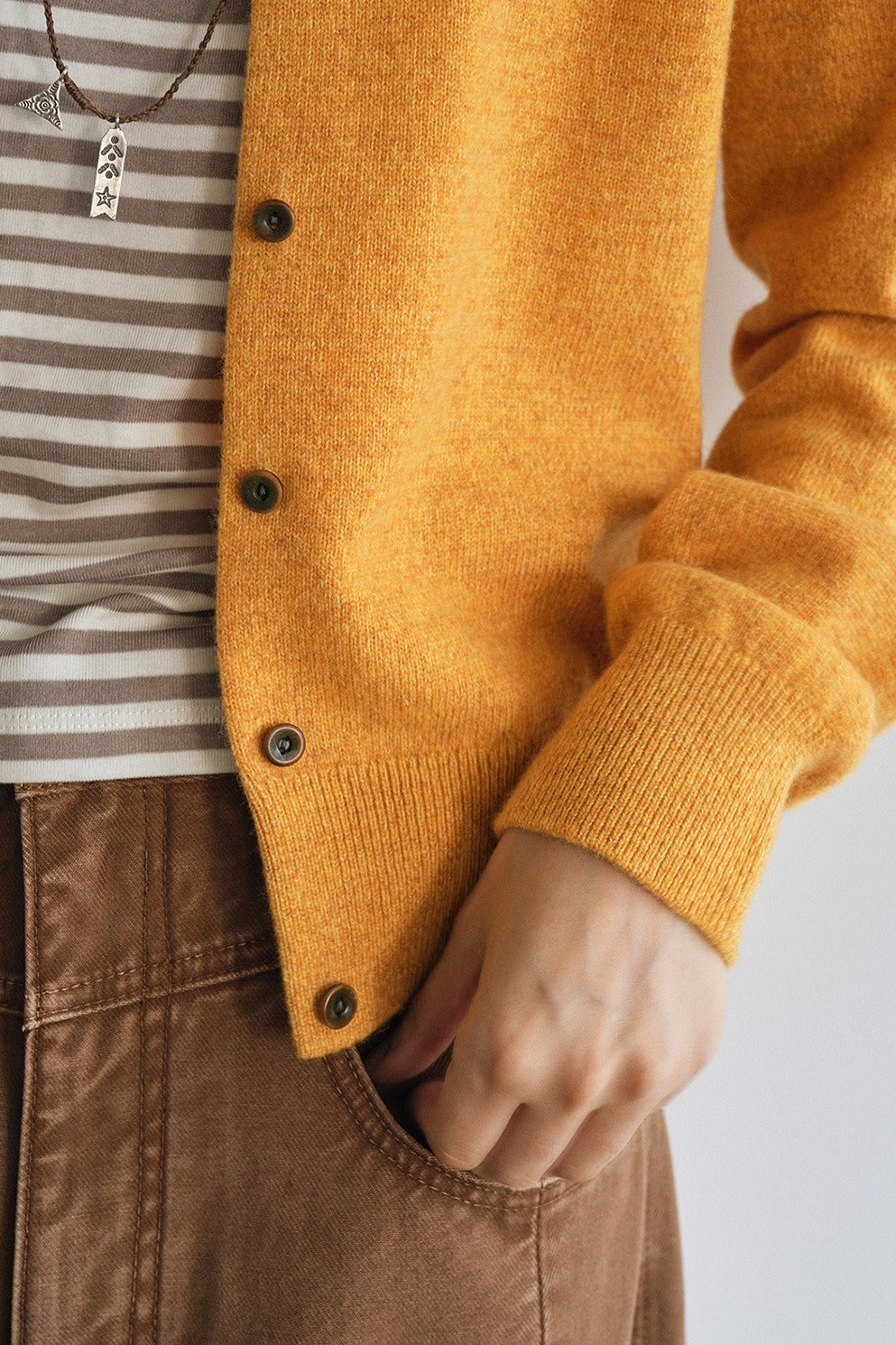 100% wool classic fit knit cardigan | 4 color