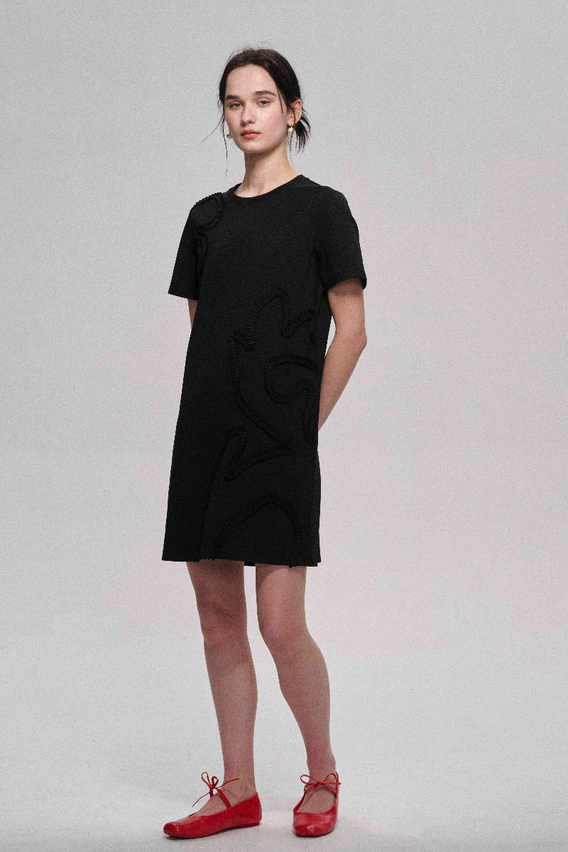 Robe t-shirt en mélange de coton, douce et confortable | 3 couleurs