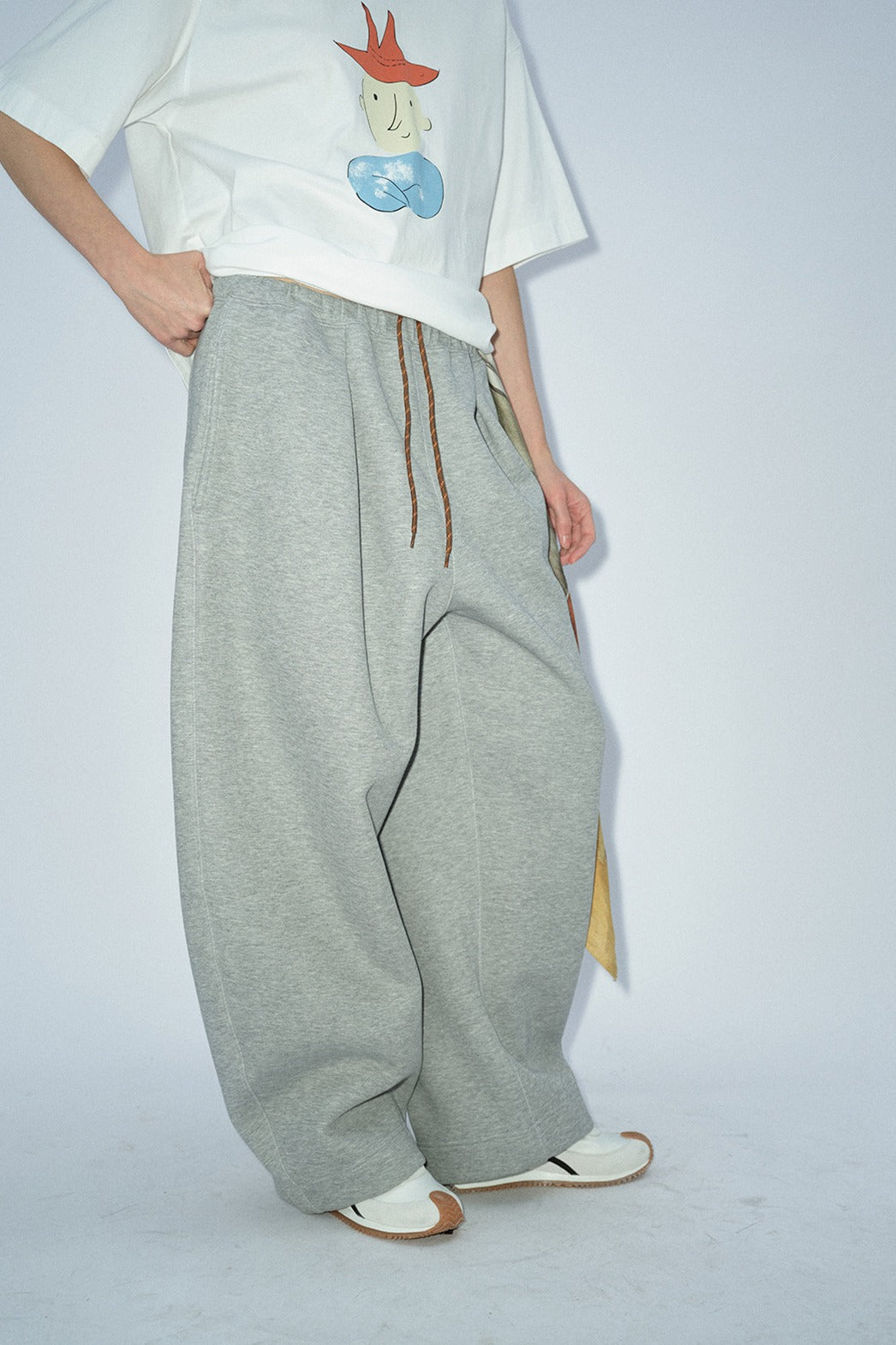 Cotton blend cozy shape fleece-lined pants | 4 color