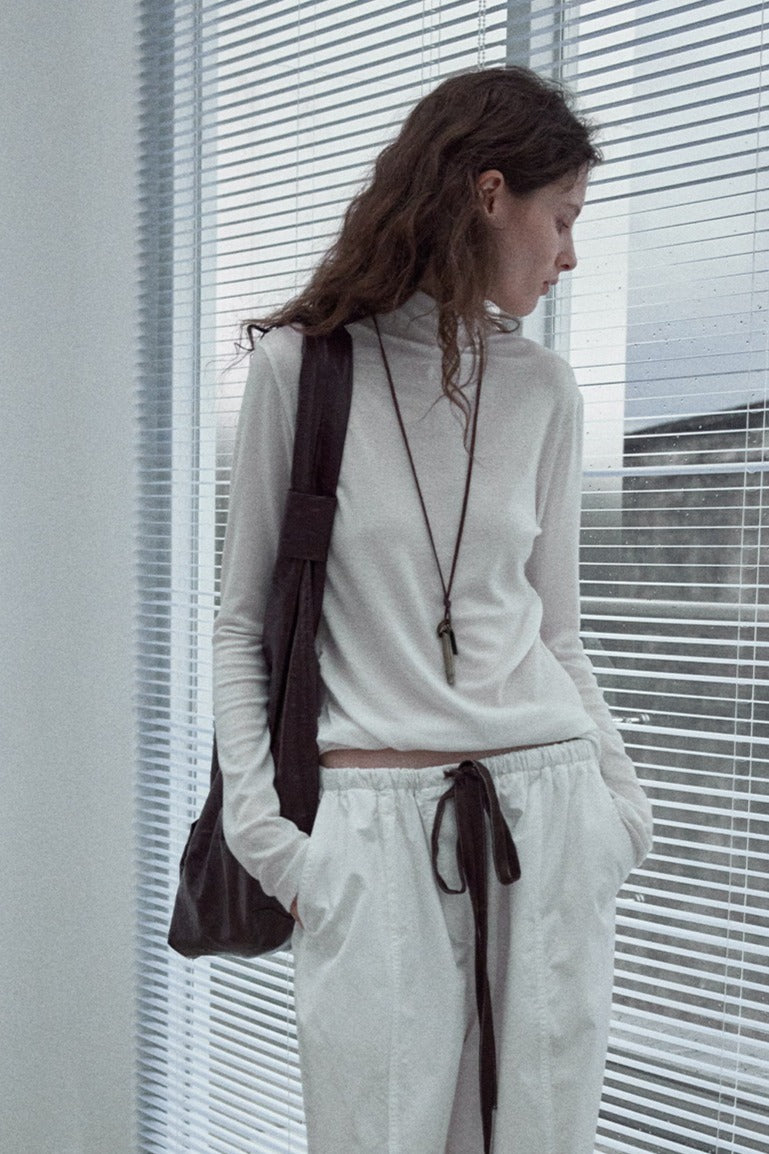 Wool containing soft and elastic waisted top | 7 color