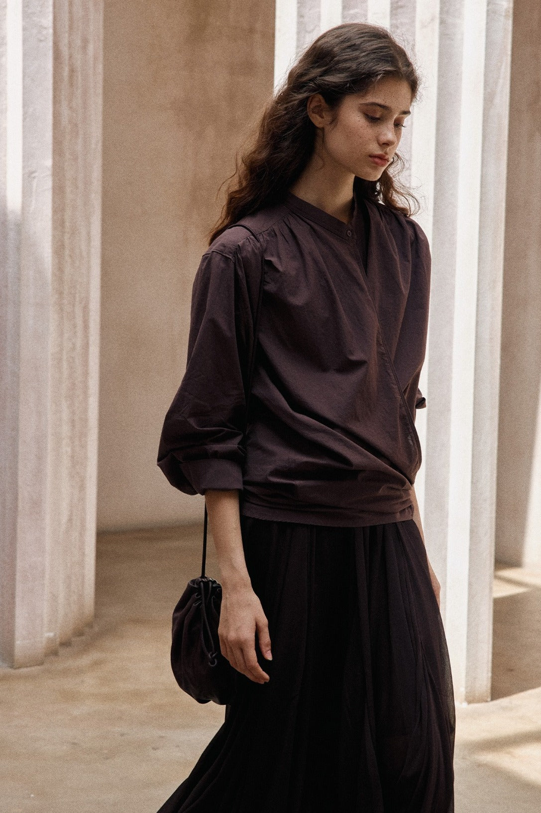 100% cotton wrap style shirt | 3 color