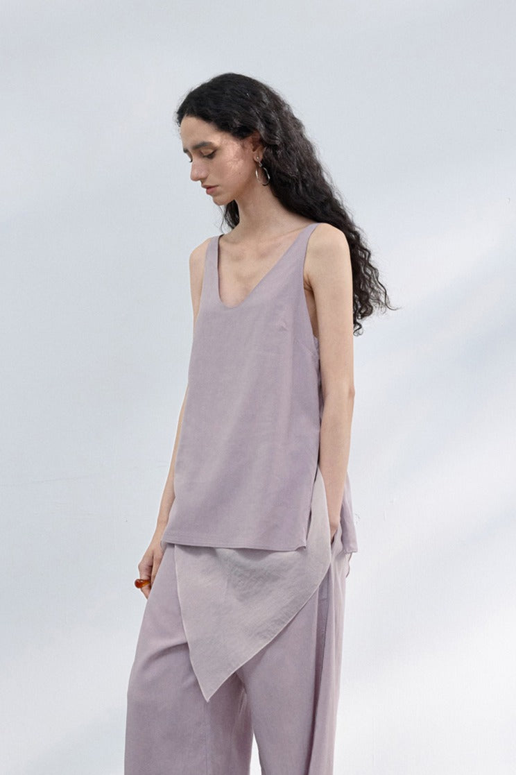 Lyocell soft simple tank top | 4 color