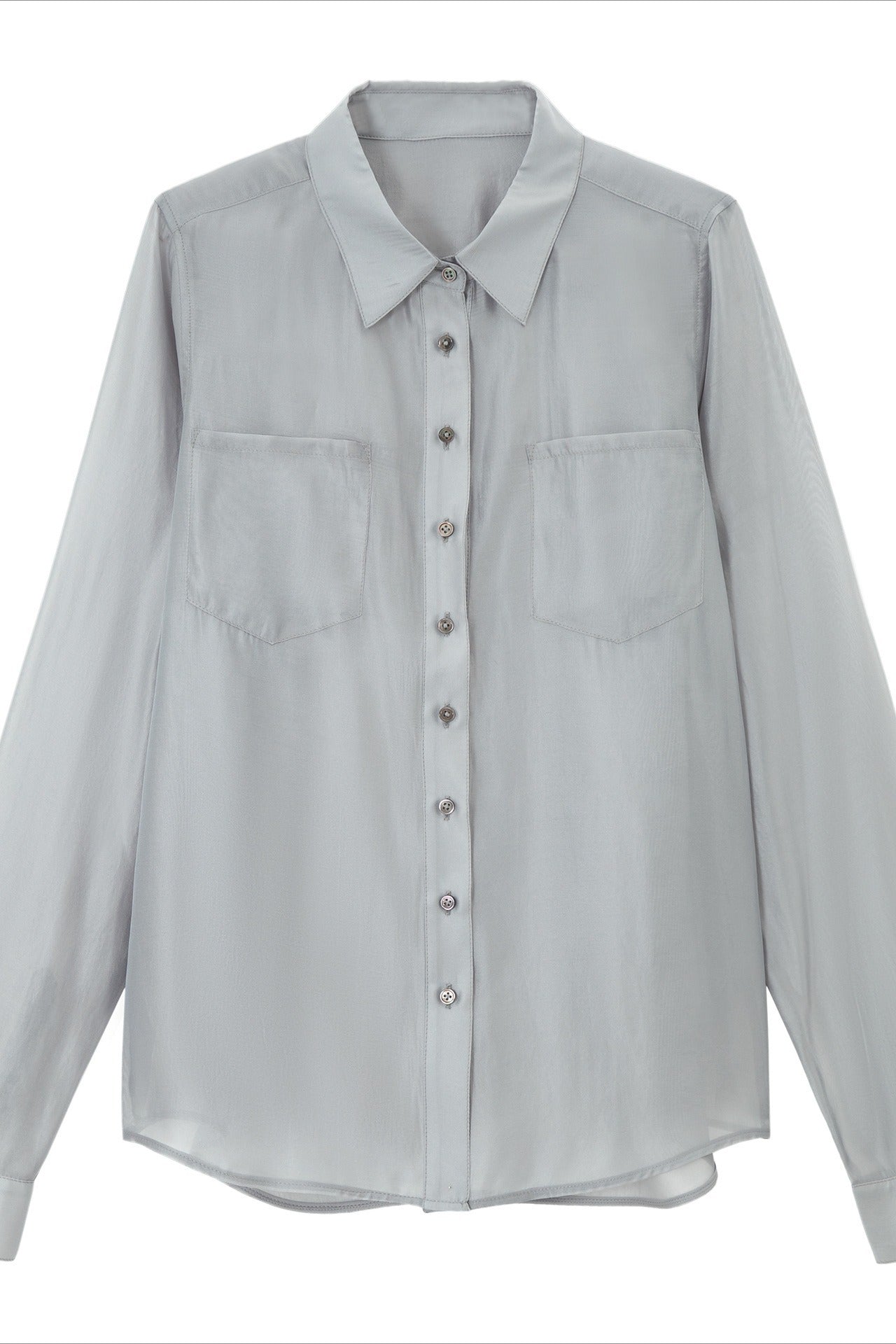 Viscose blend sheer regular fit shirt | 4 color