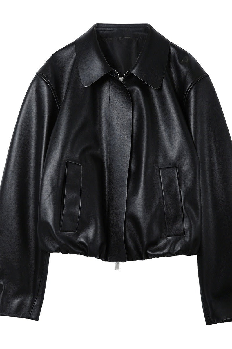 Cool edge vintage-style PU jacket | 2 color