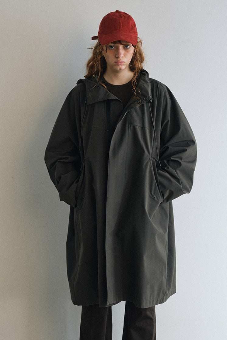 Lightweight outdoor style relaxed fit trench coat | 3 color