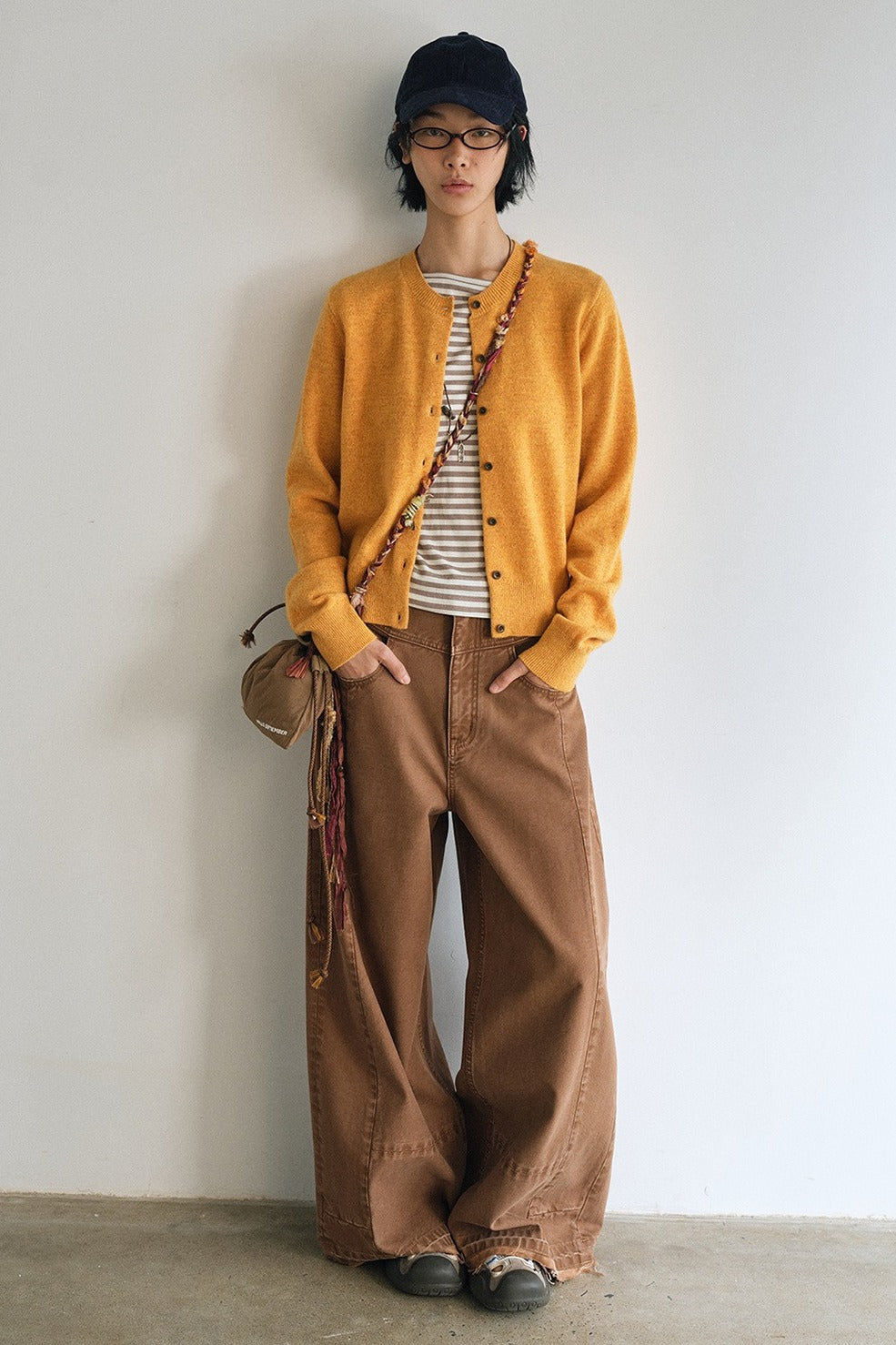 100% wool classic fit knit cardigan | 4 color
