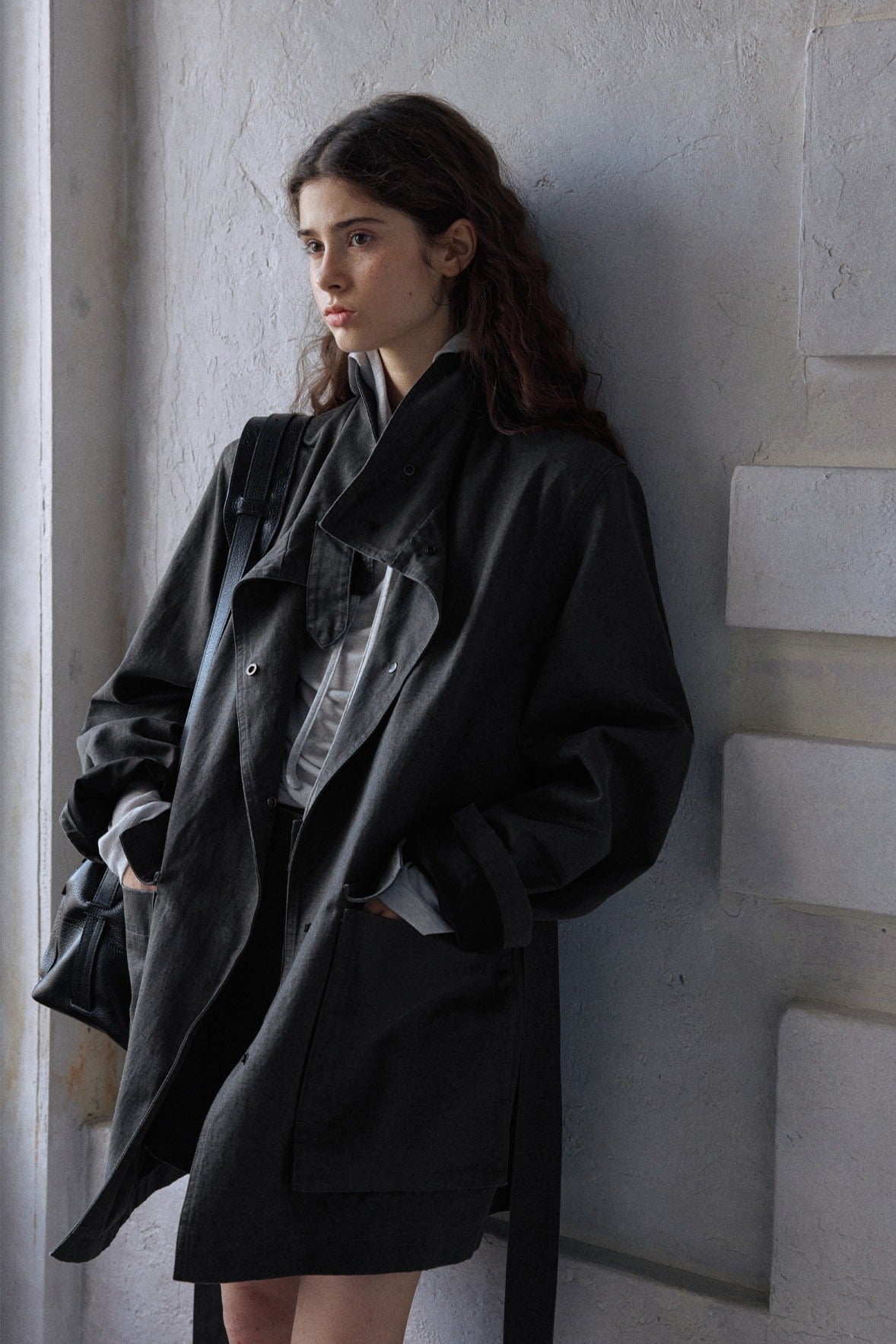 Cotton blend cozy crinkle style suede jacket