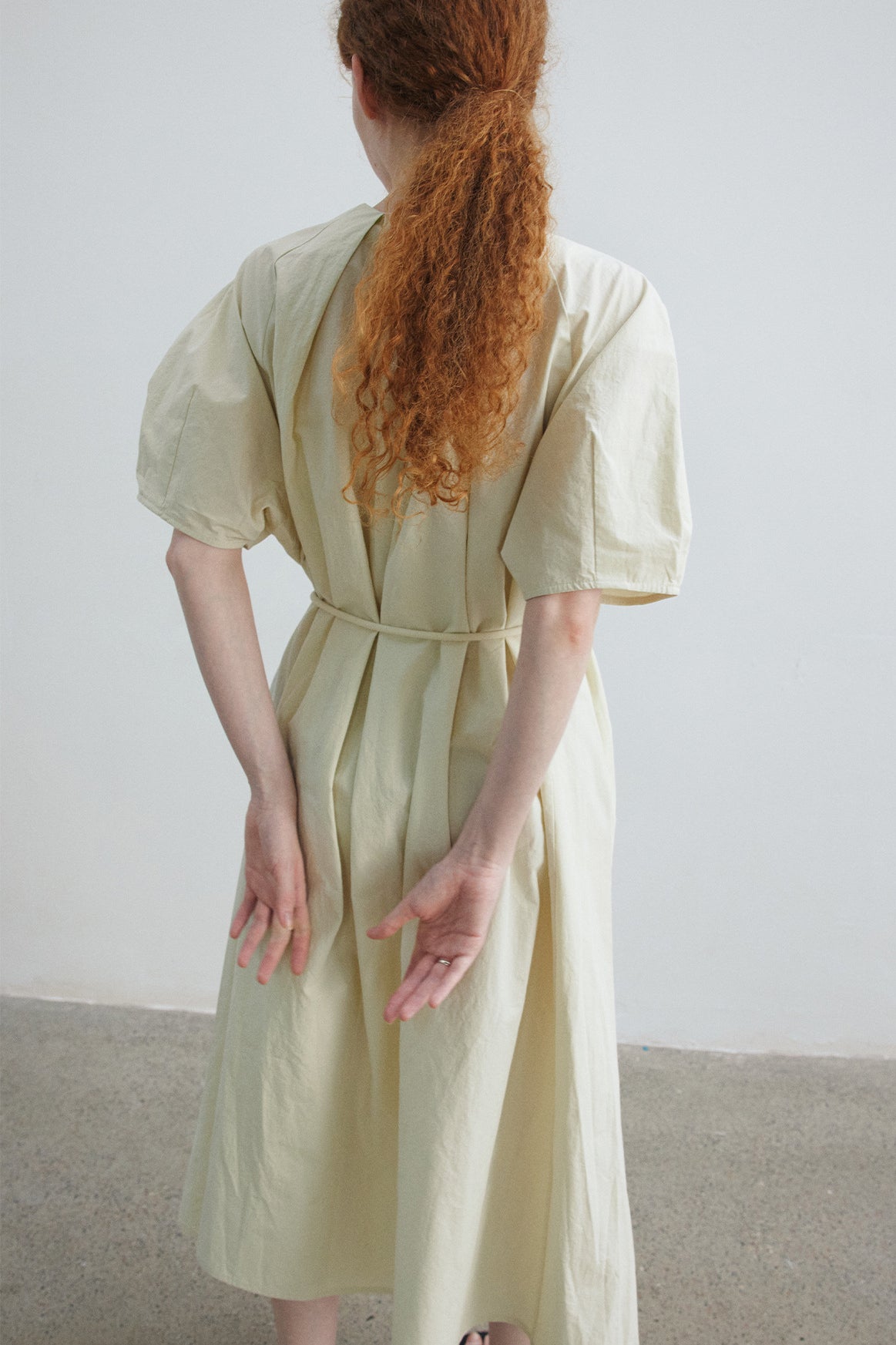 Cotton blend linen A-line maxi dress | 3 color