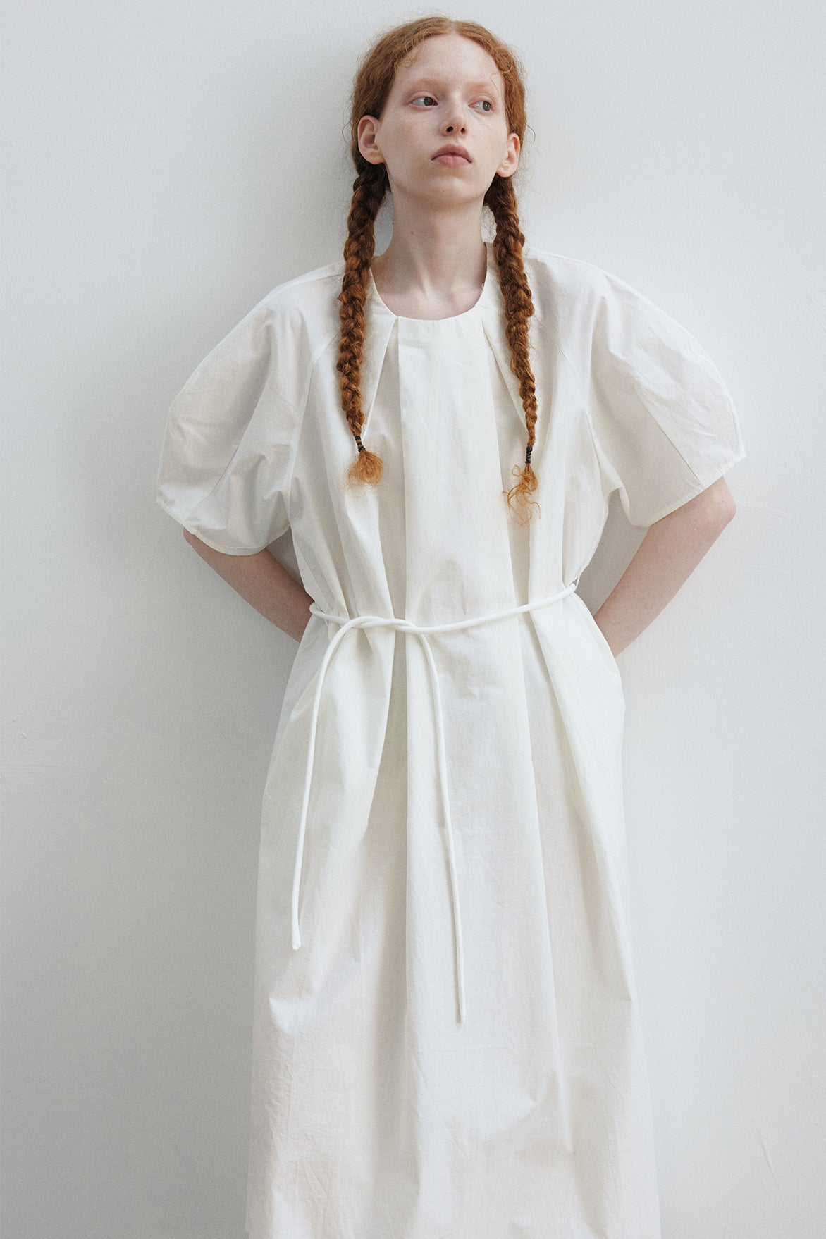Cotton blend linen A-line maxi dress | 3 color