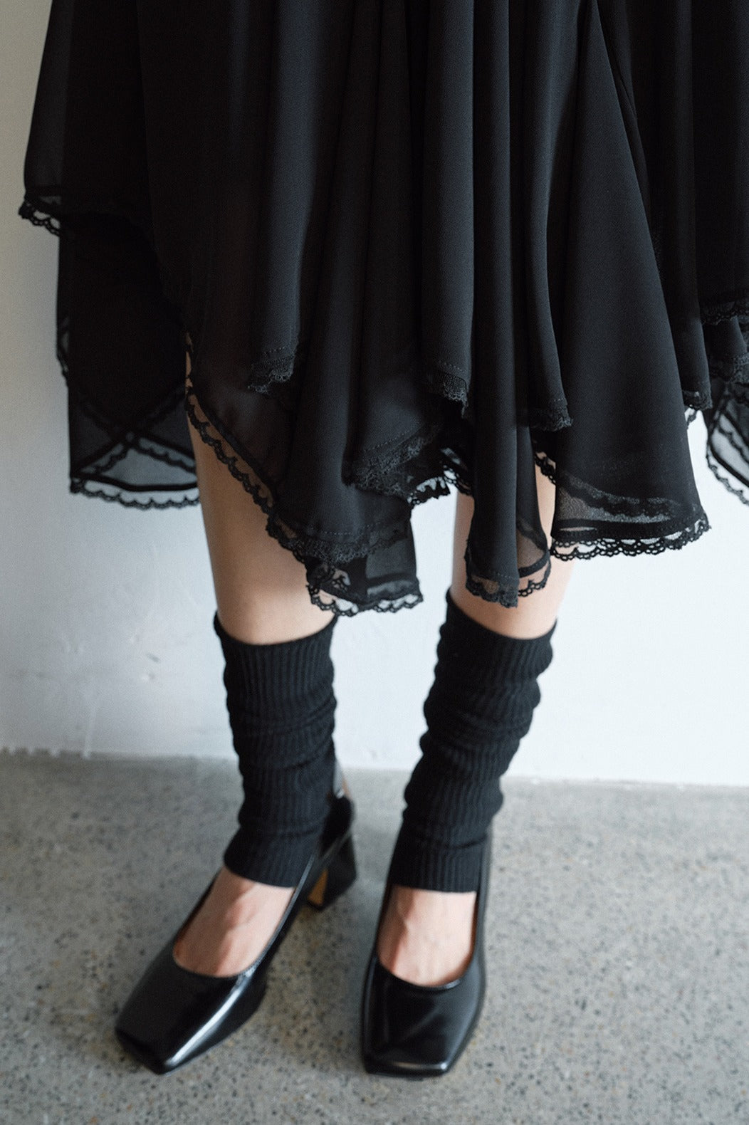 Playful Boho flair lace panel skirt | 4 color