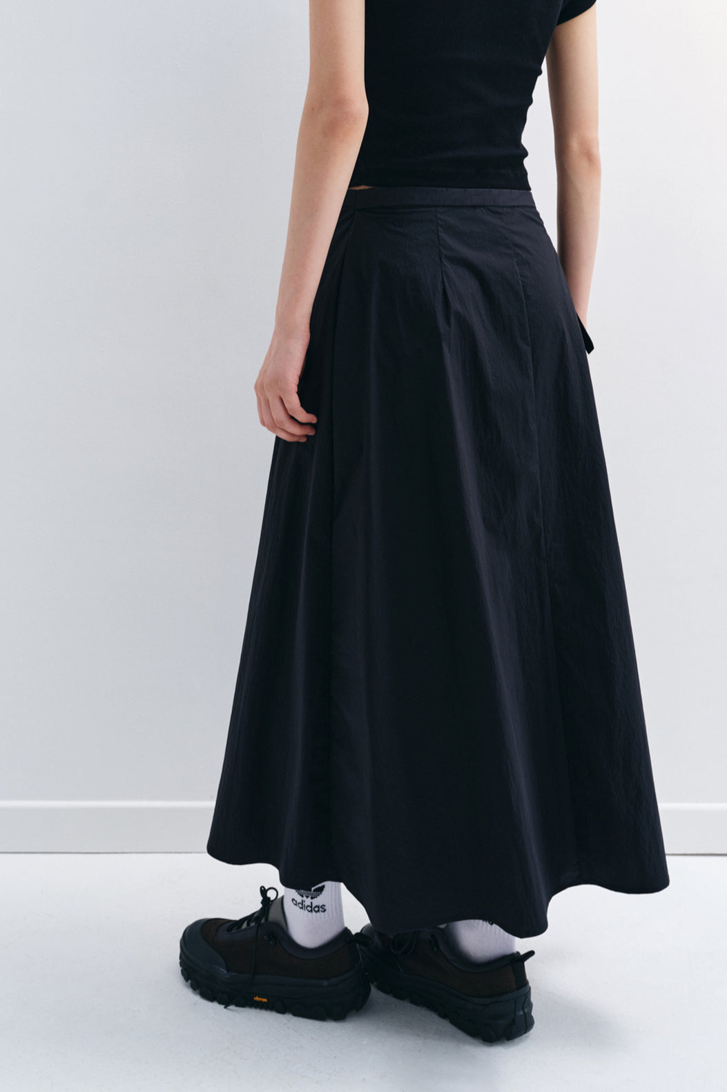 Irregular overlapping outdoor style  A-line skirt