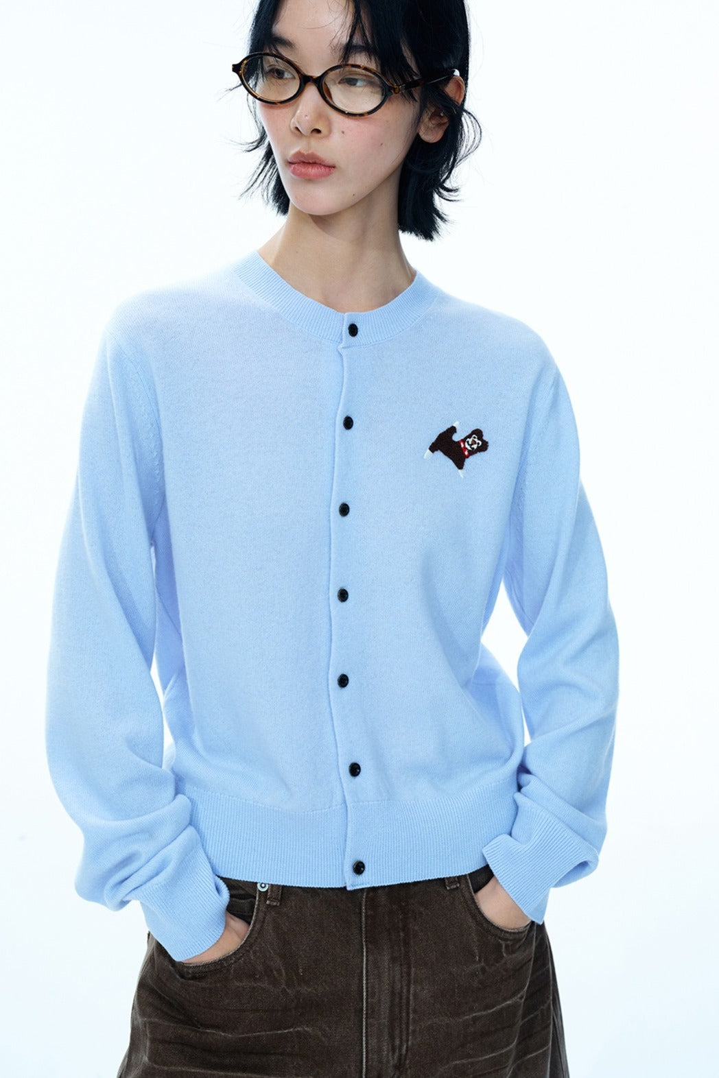 100% wool dog pattern sweater | 6 color