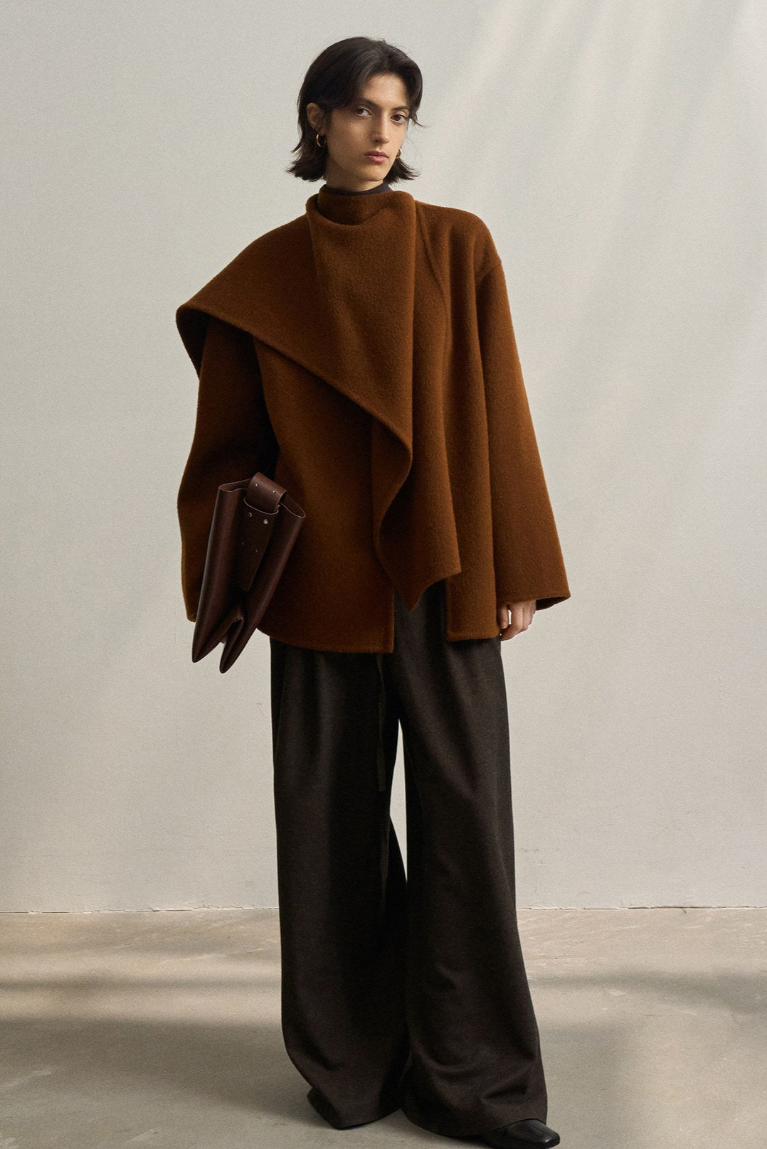 Veste multi-positions style cape 100% laine | 4 couleurs