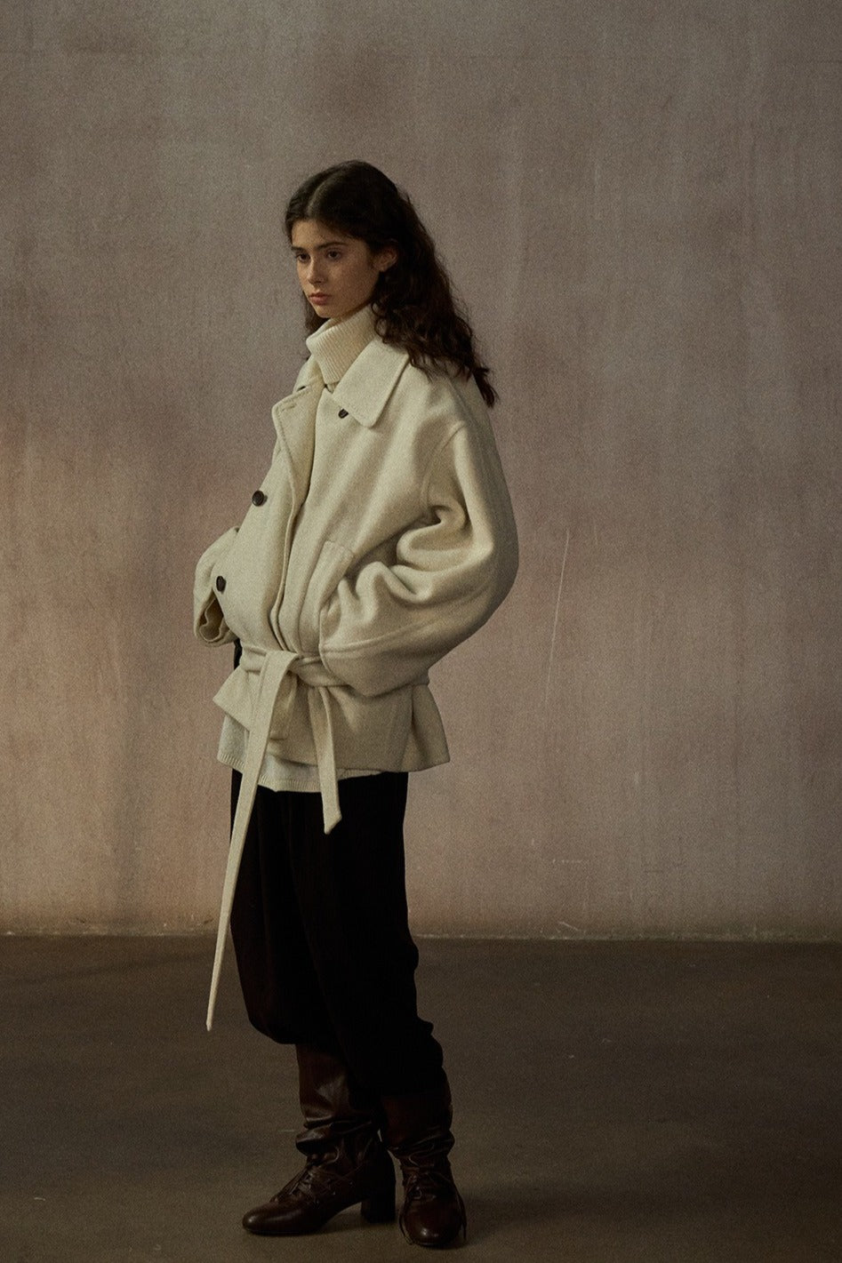 100% wool double-faced fabric jacket | 2 color