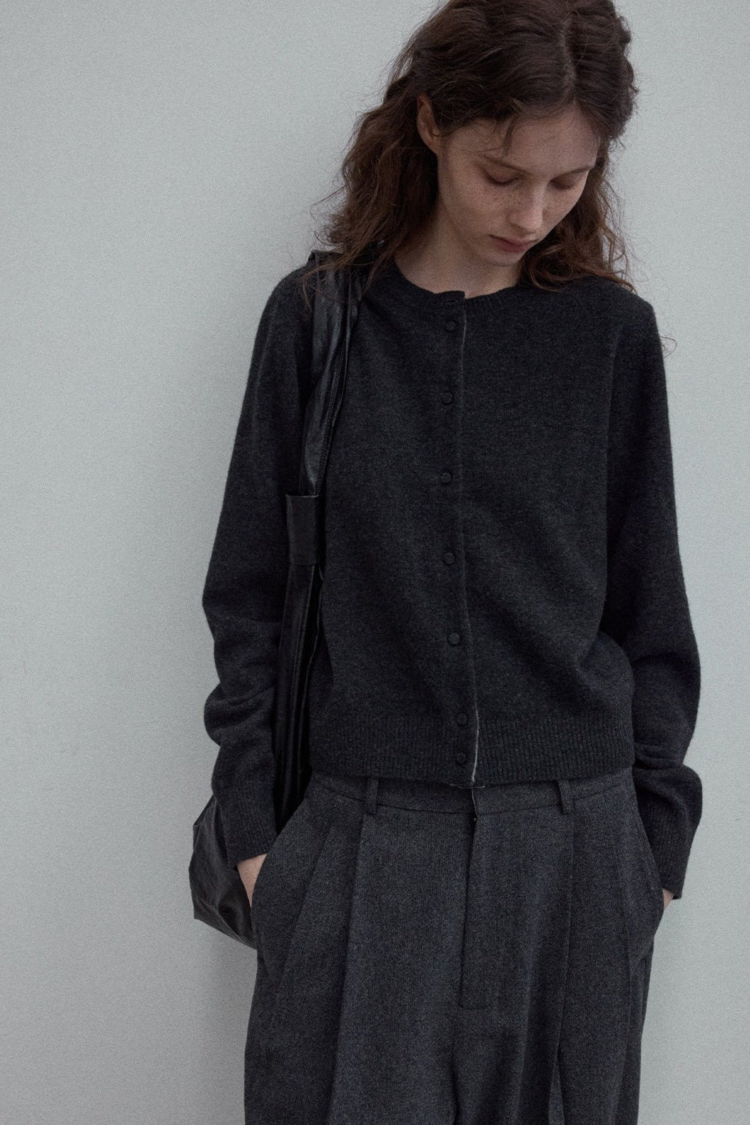 100% wool basic soft cardigan | 10 color