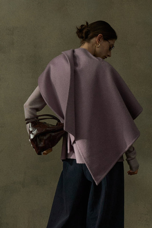 100% wool oversized soft and flush shawl | 4 color