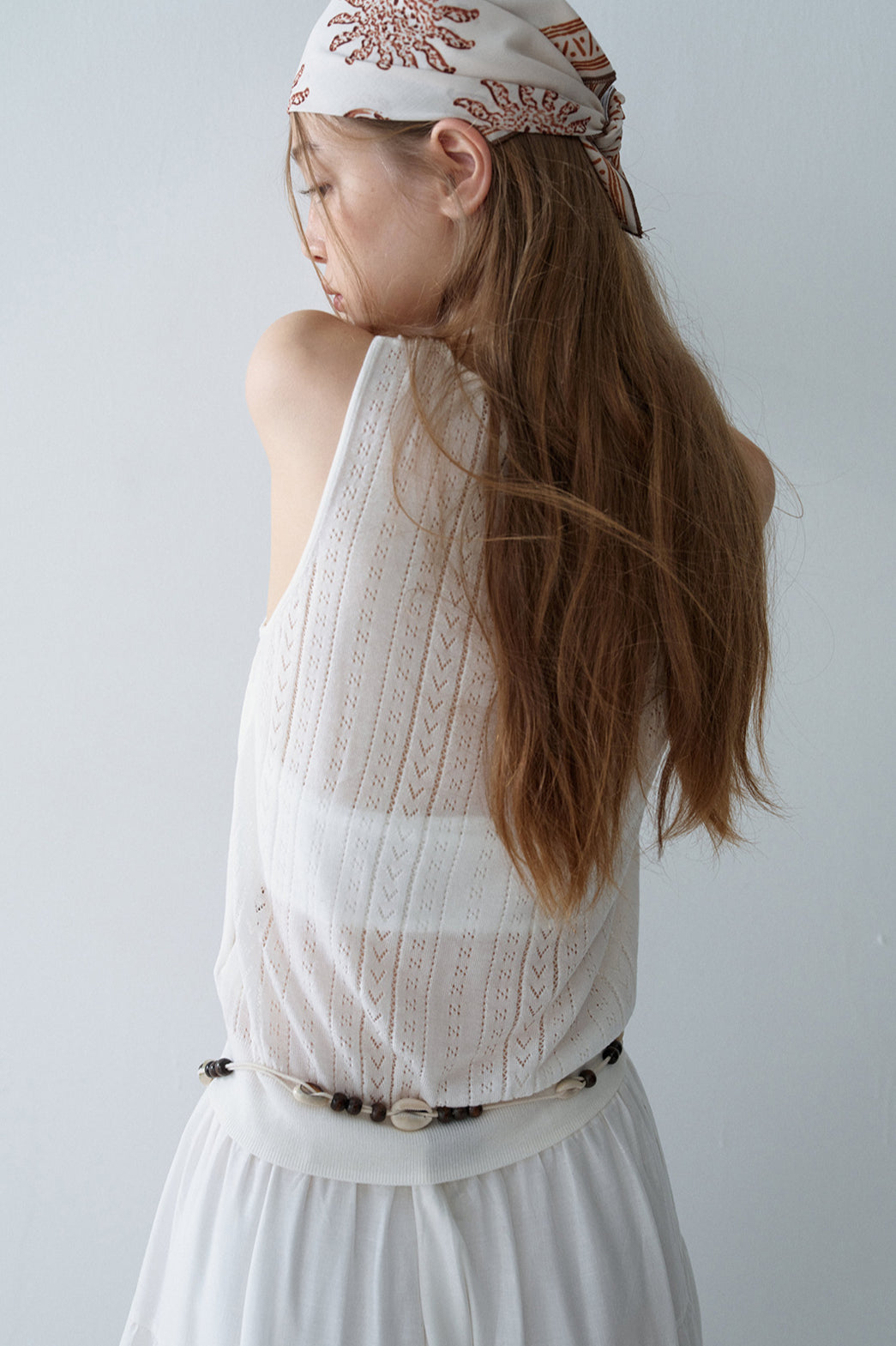 Lyocell blend wool short, perforated cute vest | 5 color