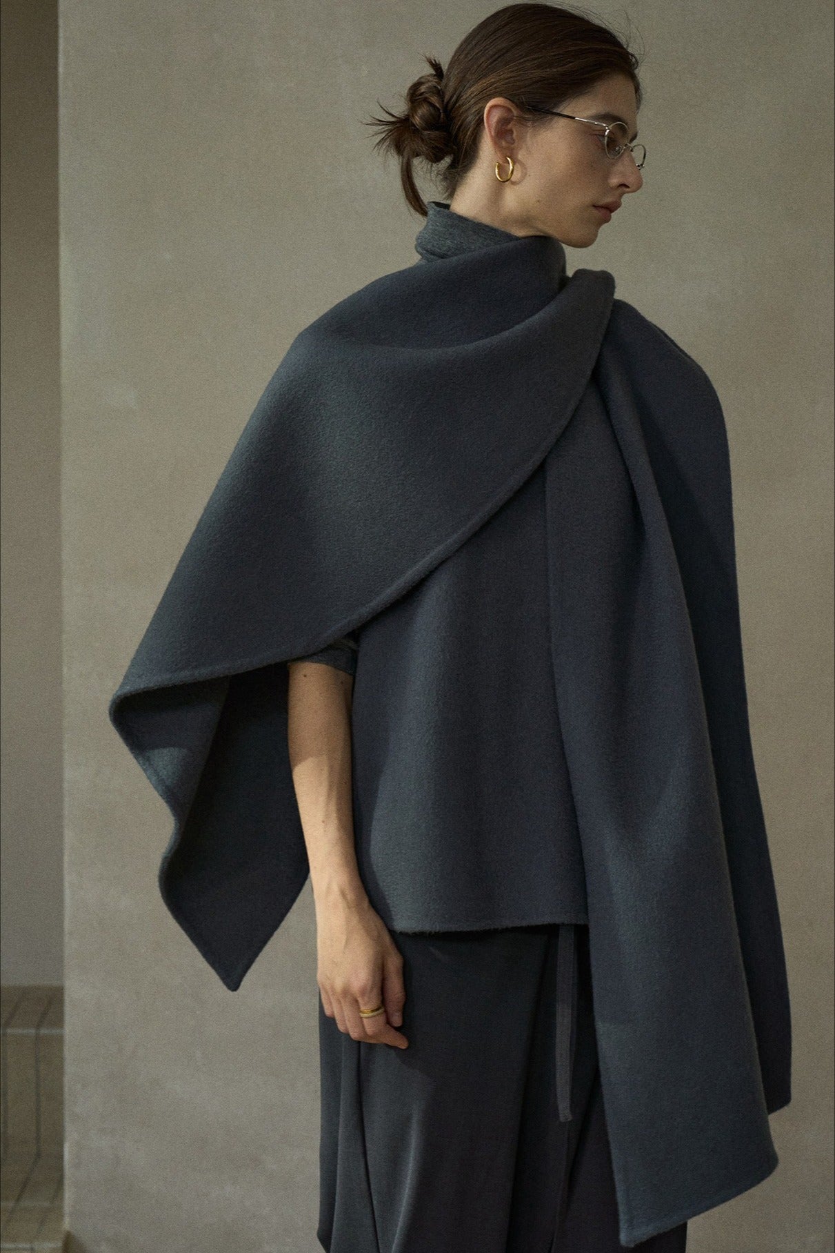 100% wool oversized soft and flush shawl | 4 color