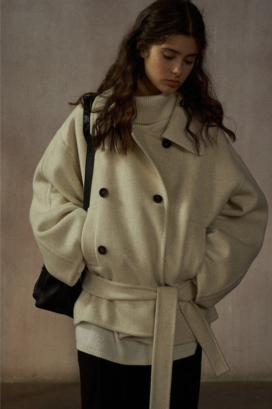 100% wool double-faced fabric jacket | 2 color