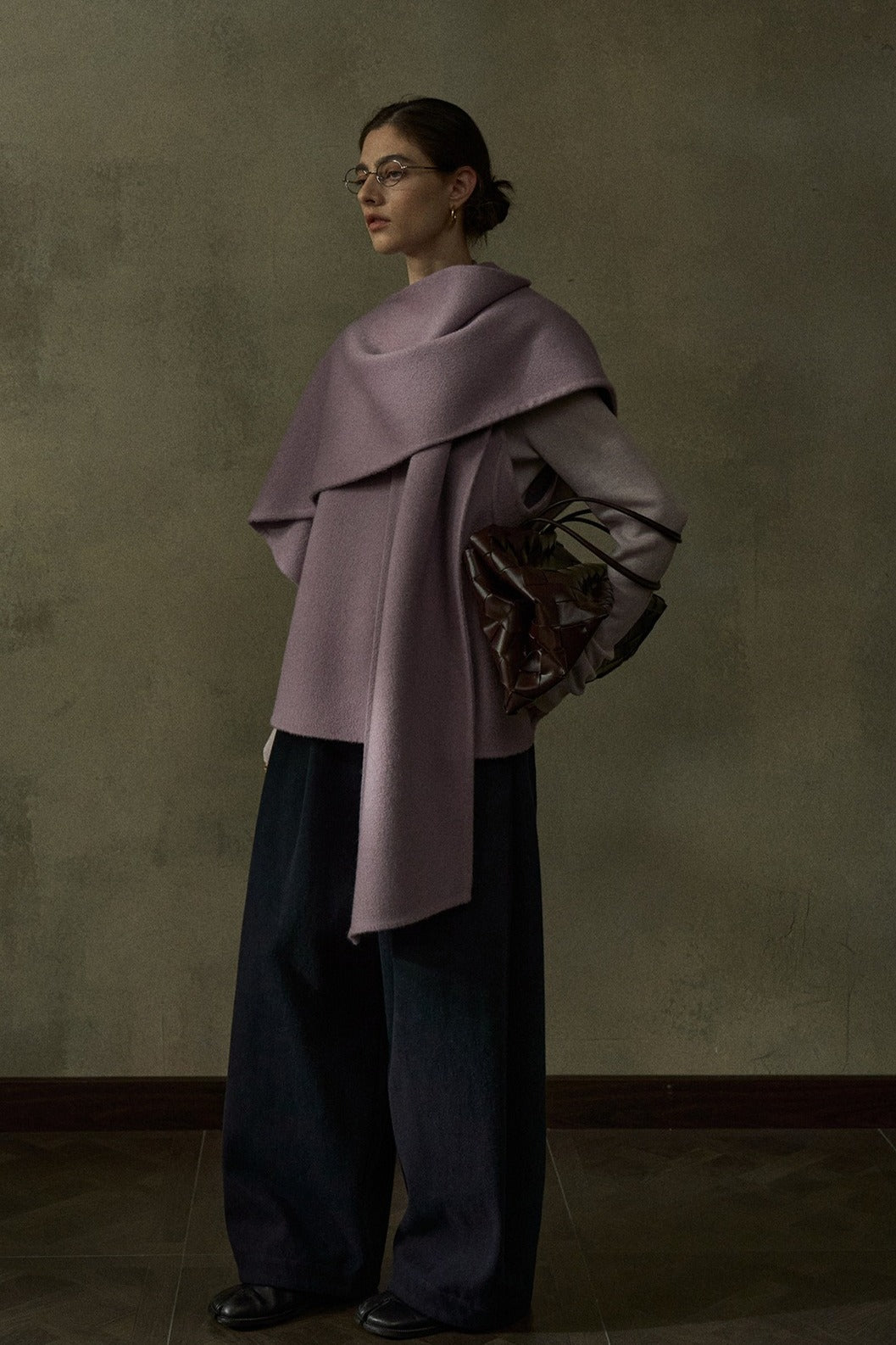 100% wool oversized soft and flush shawl | 4 color
