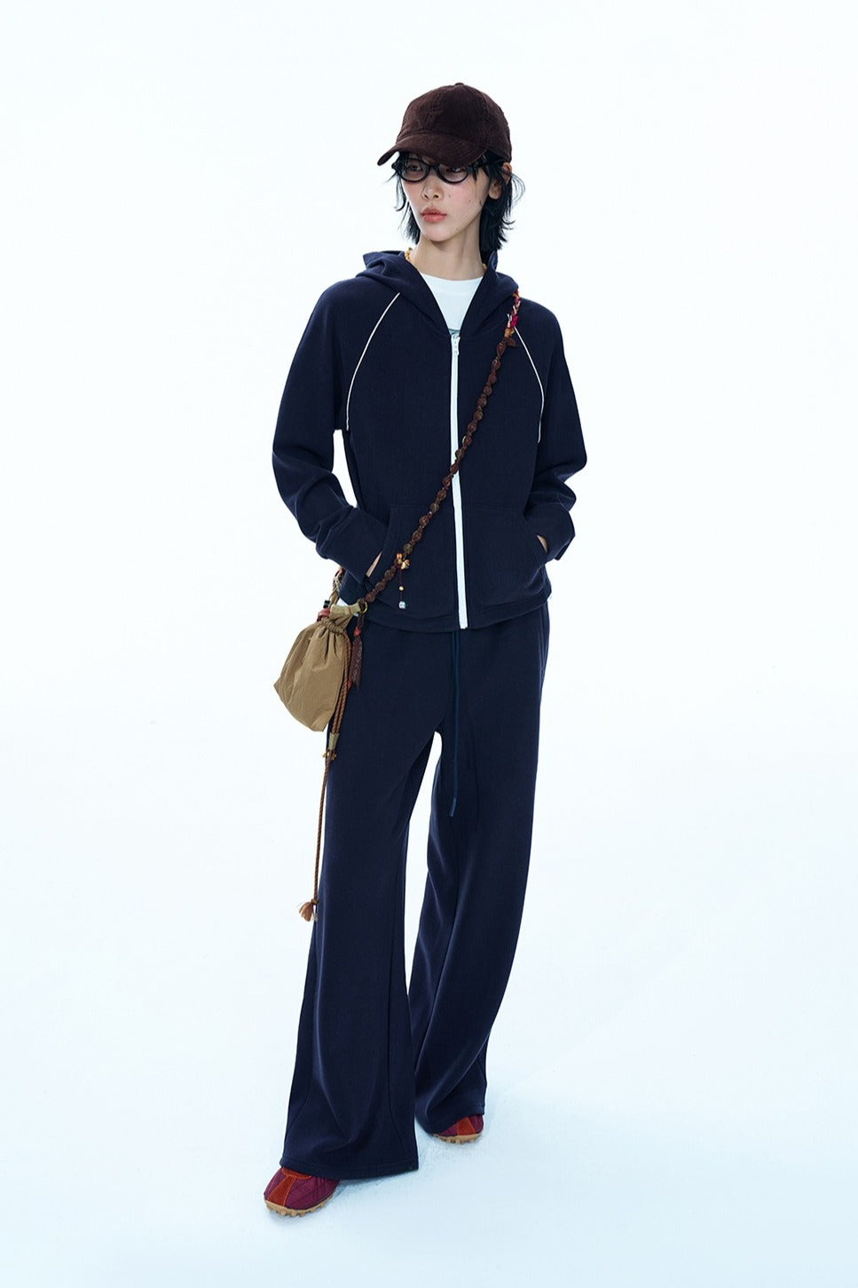 Relaxed fit straight-leg casual pants | 3 color