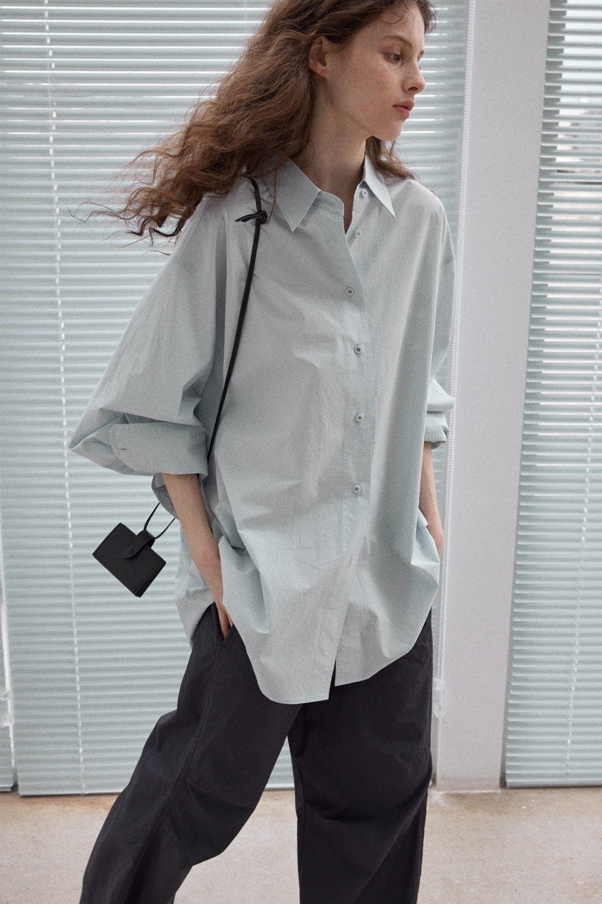 100% washed cotton loose-fit shirt | 5 color