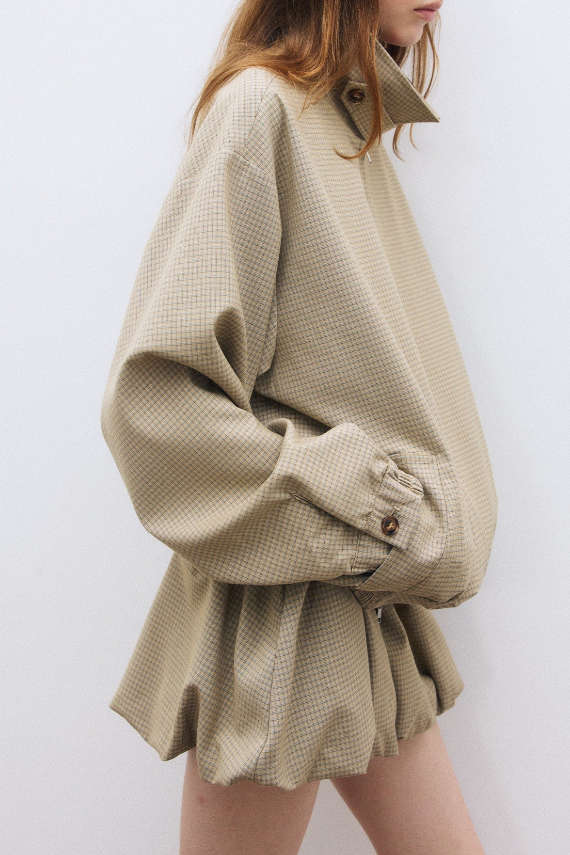 Casual & versatile gathered hem jacket | 2 color