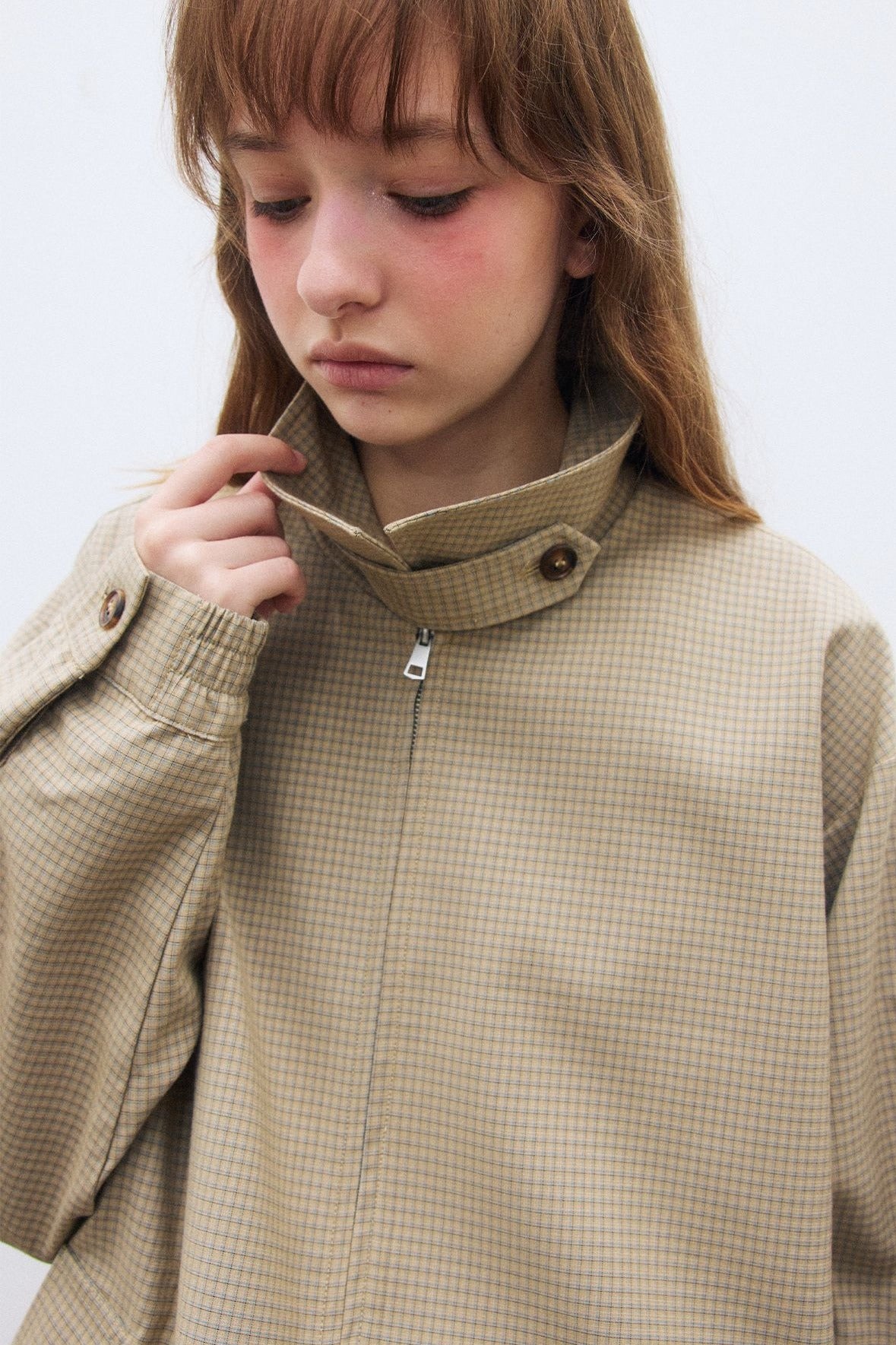 Casual & versatile gathered hem jacket | 2 color