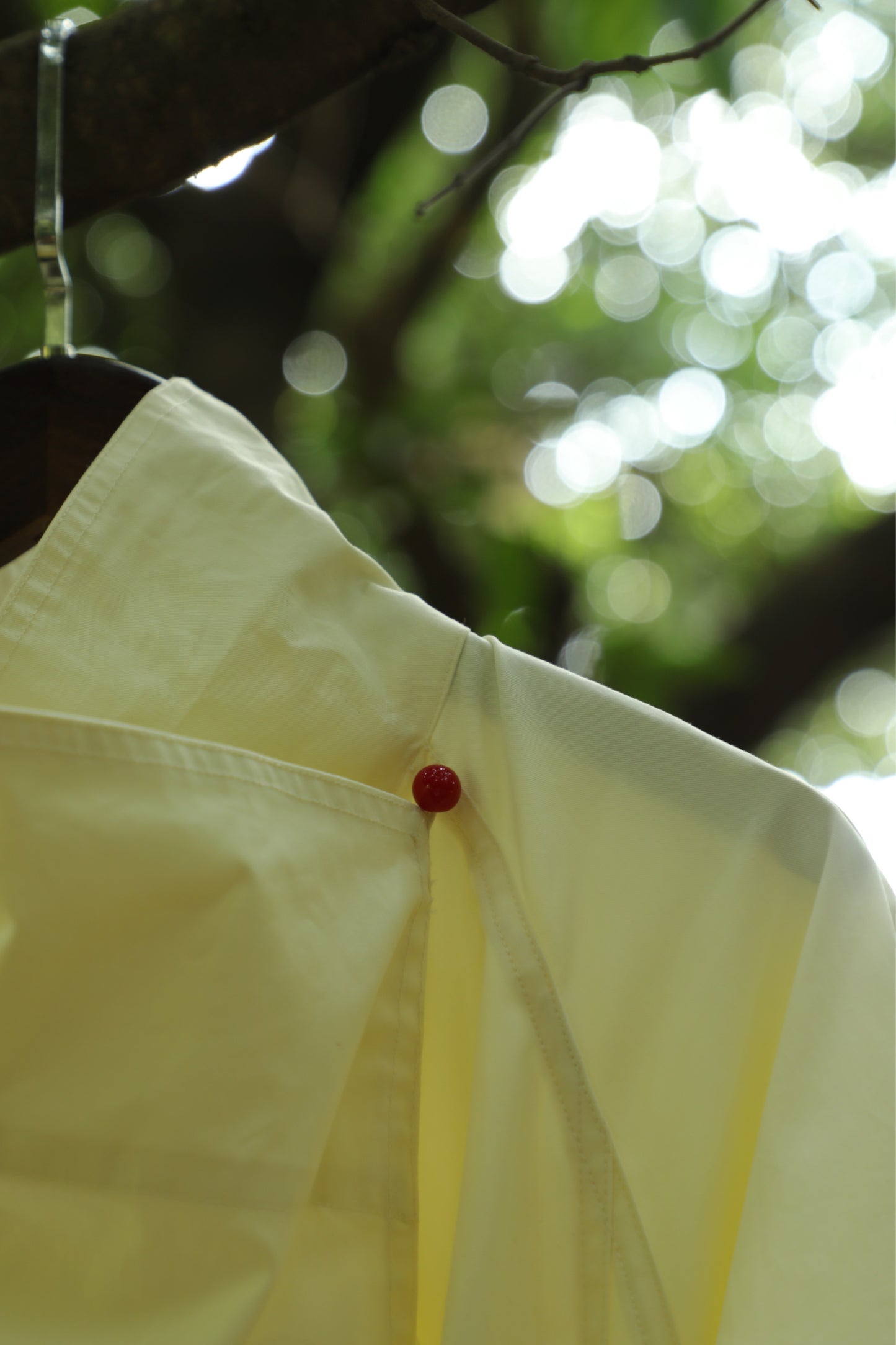 100 cotton structured silhouette trench coat | 2 color