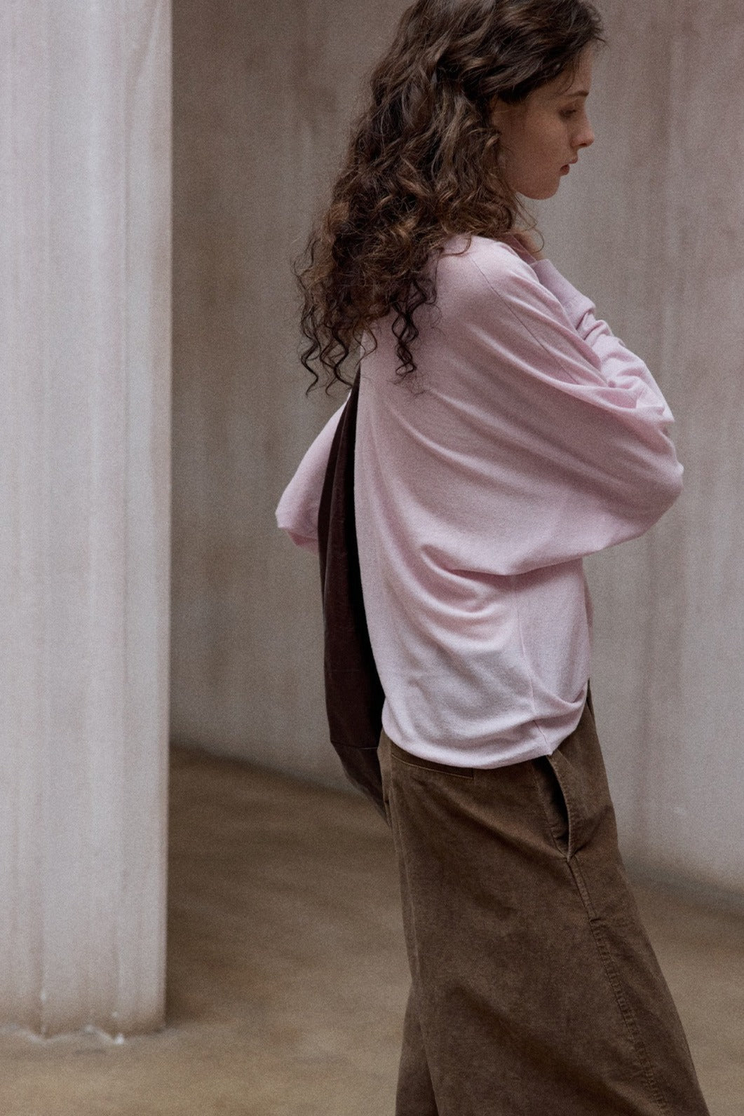 Wool containing soft and elastic waisted top | 7 color