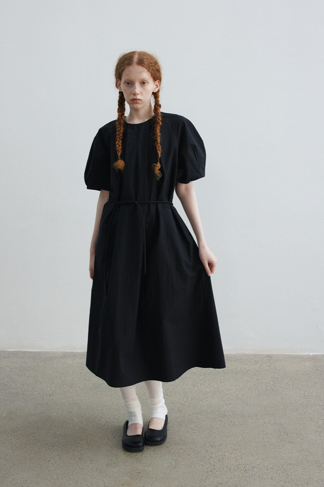 Cotton blend linen A-line maxi dress | 3 color