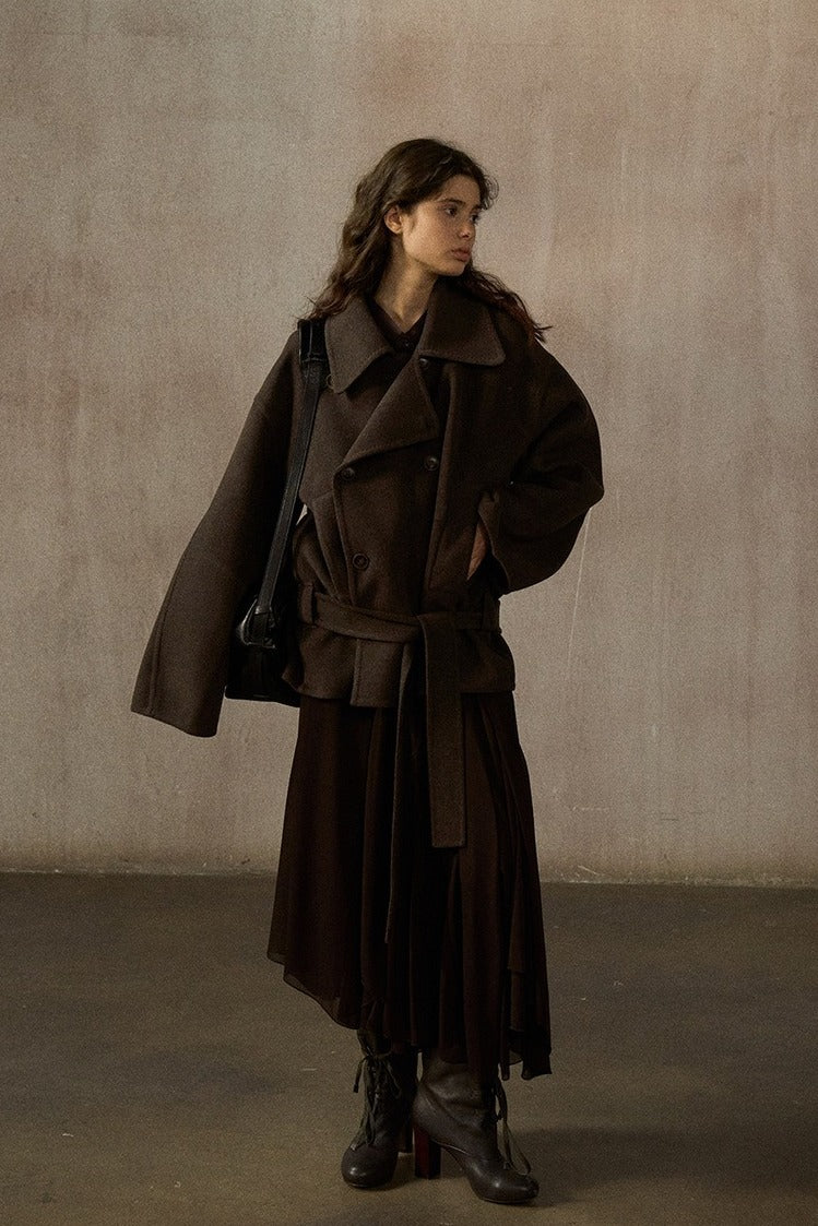 100% wool double-faced fabric jacket | 2 color