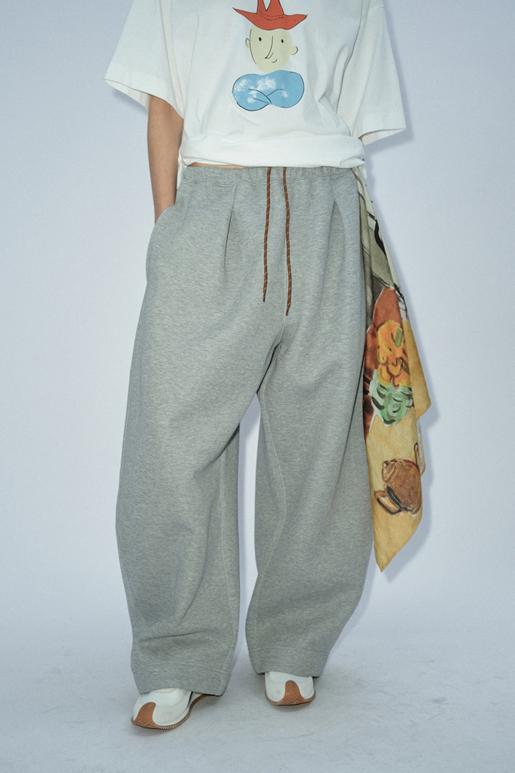 Cotton blend cozy shape fleece-lined pants | 4 color