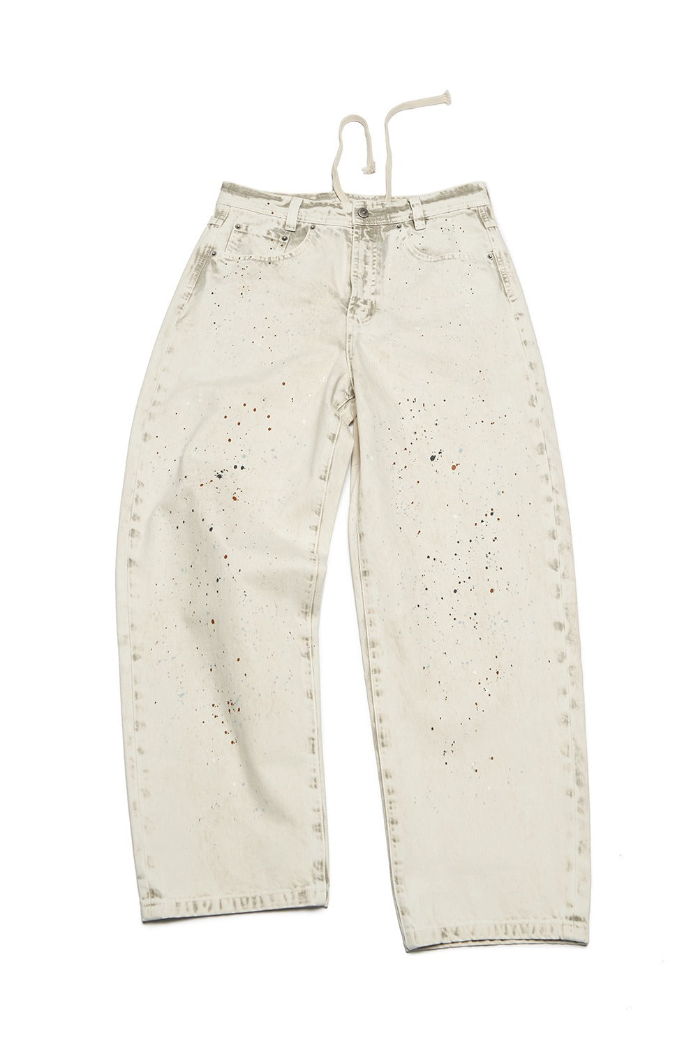 Banana-leg silhouette loose jeans | 2 color