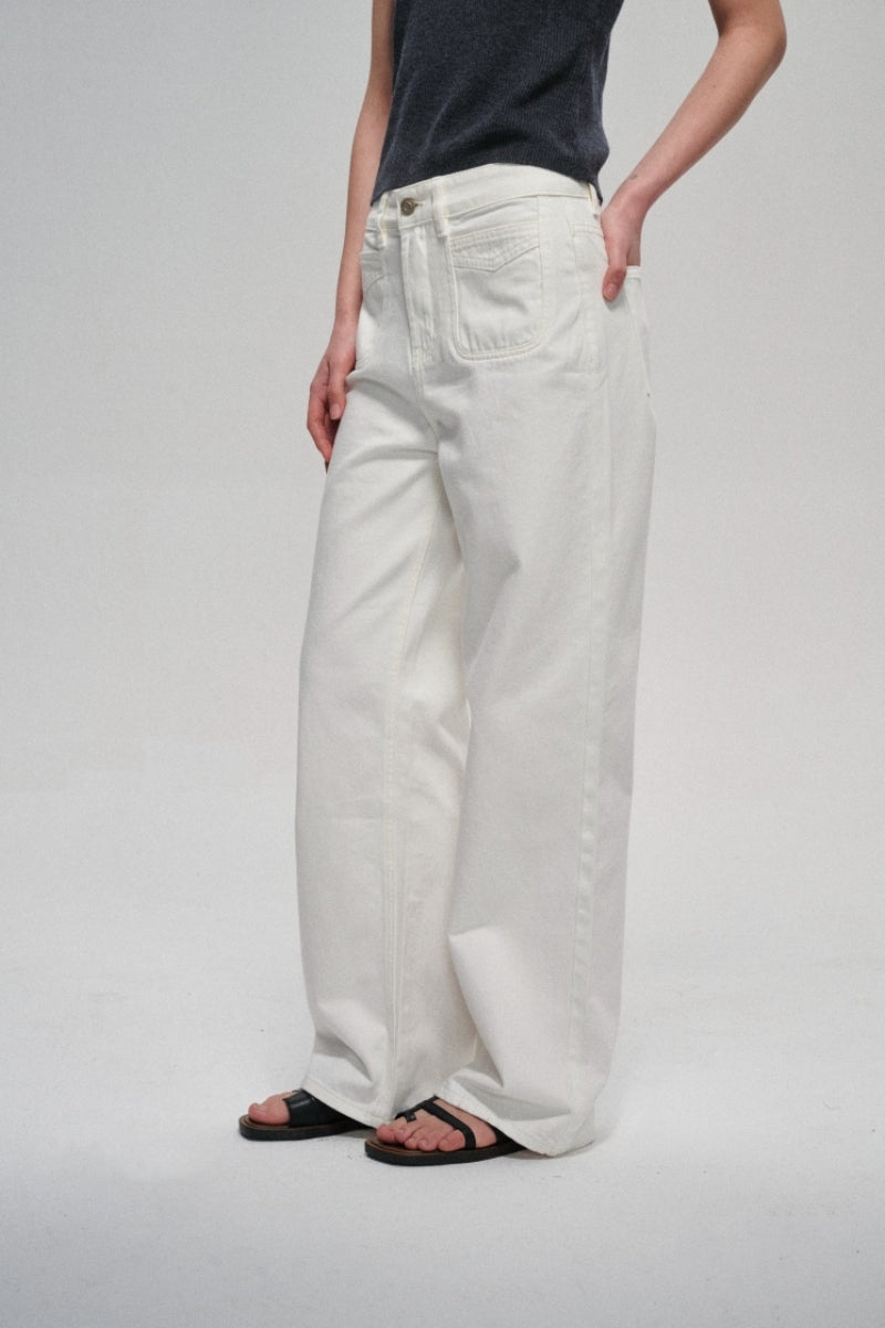 Jean droit classique 100 % coton