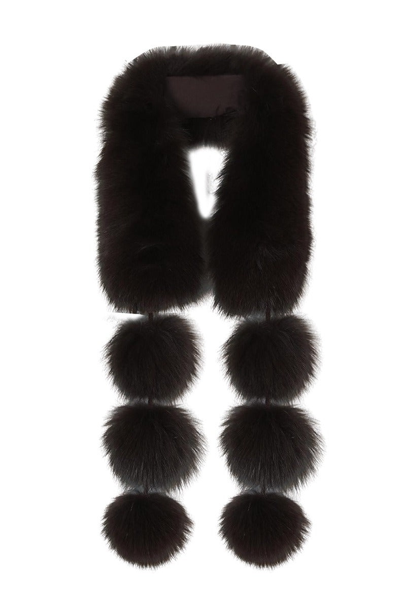 Fox fur fluffy soft touch scarf | 3 color