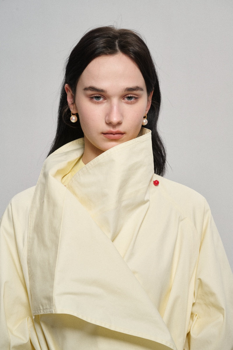 Gabardina de silueta estructurada 100% algodón | 2 colores