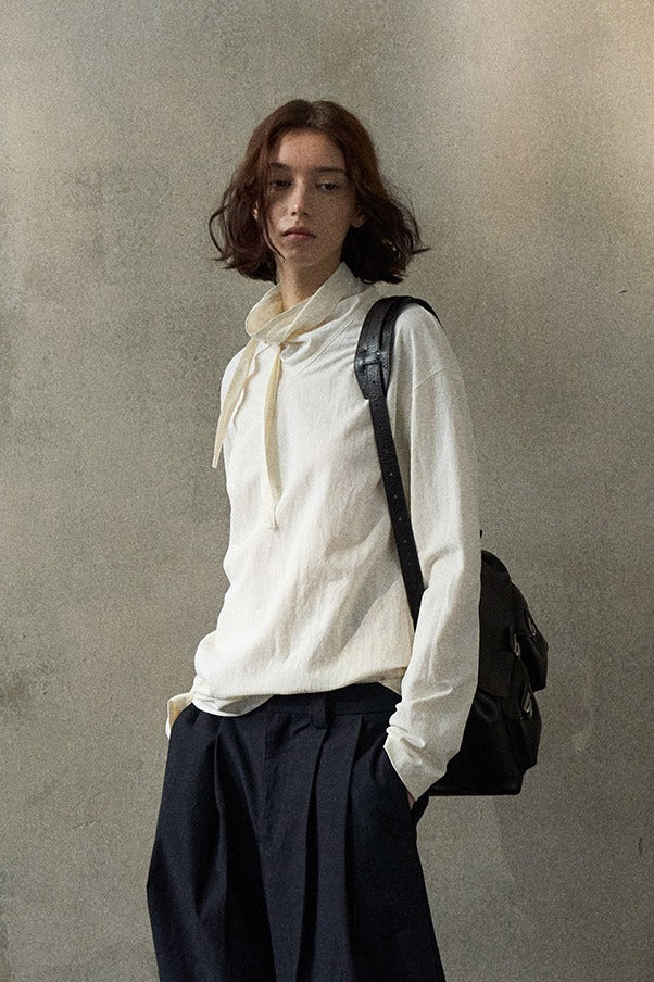 Cotton blend soft touch turtleneck top | 4 color