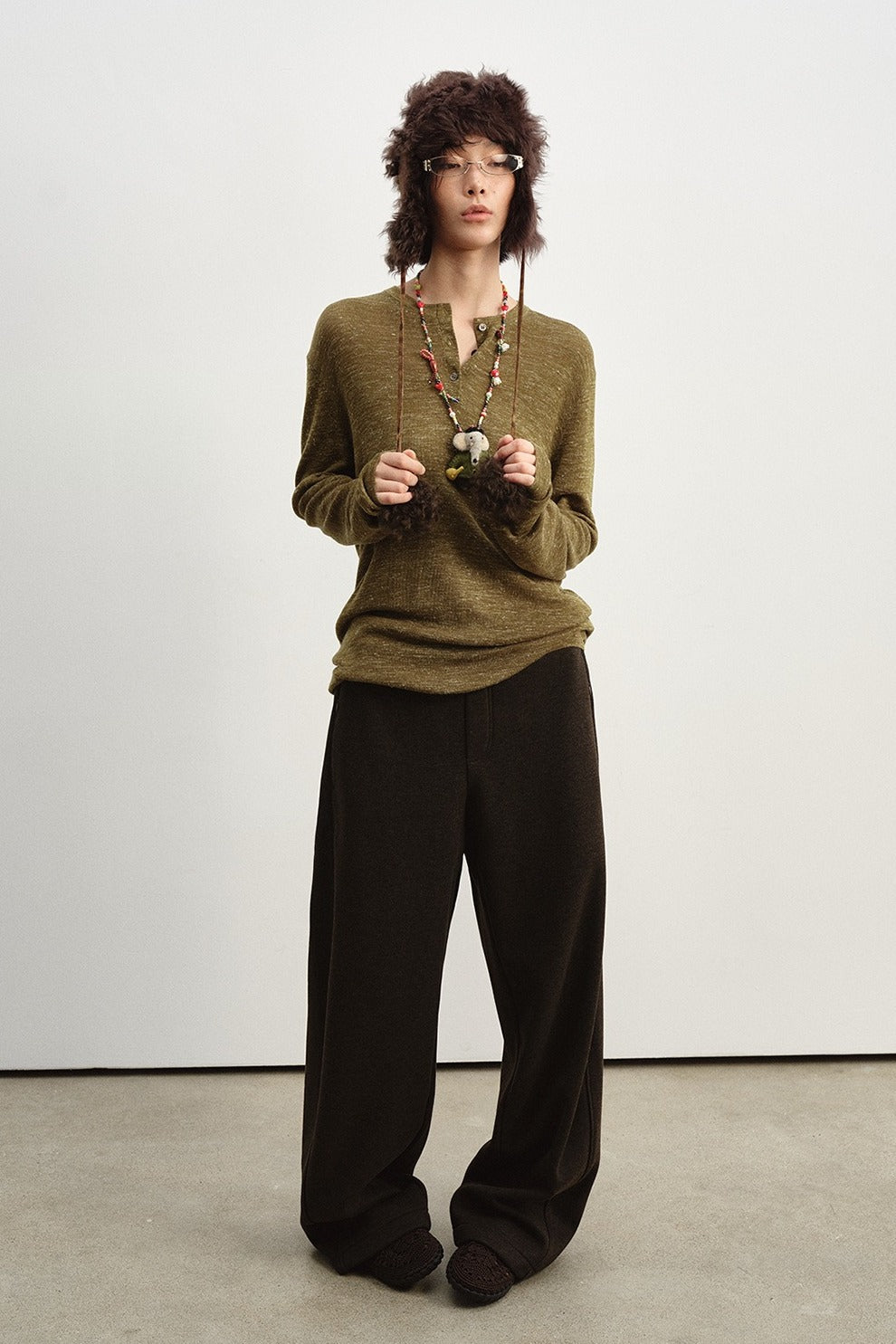 Relaxed-fit banana shaped sweat pants | 3 color