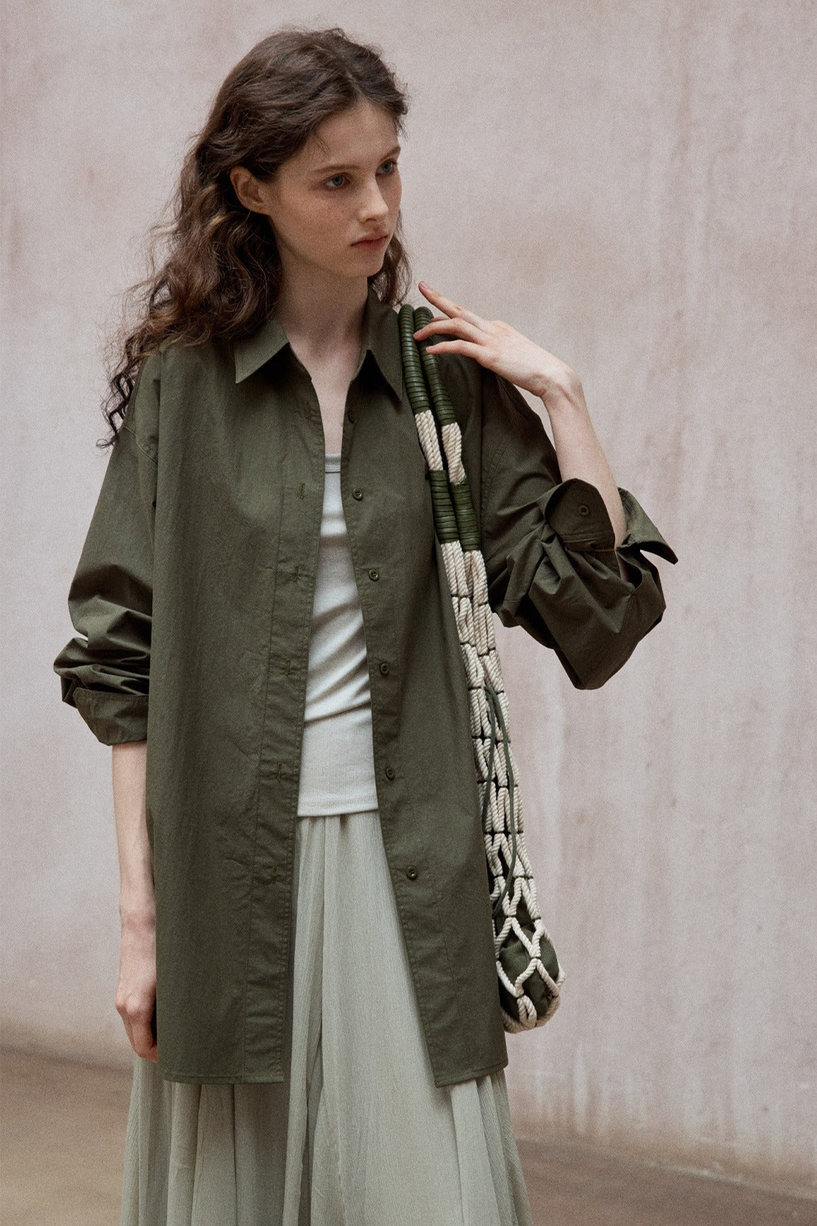 100% washed cotton loose-fit shirt | 5 color