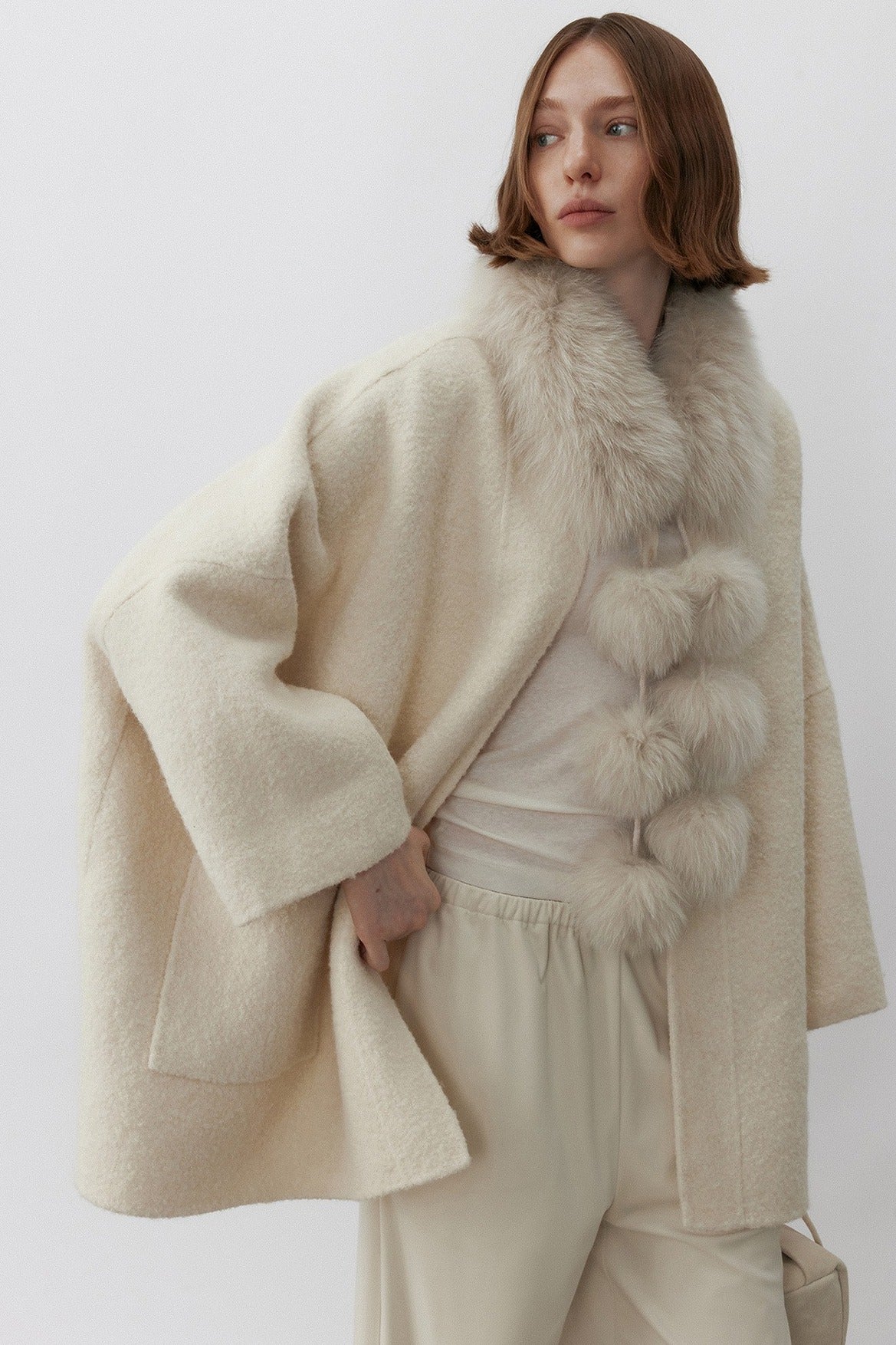 Fox fur fluffy soft touch scarf | 3 color