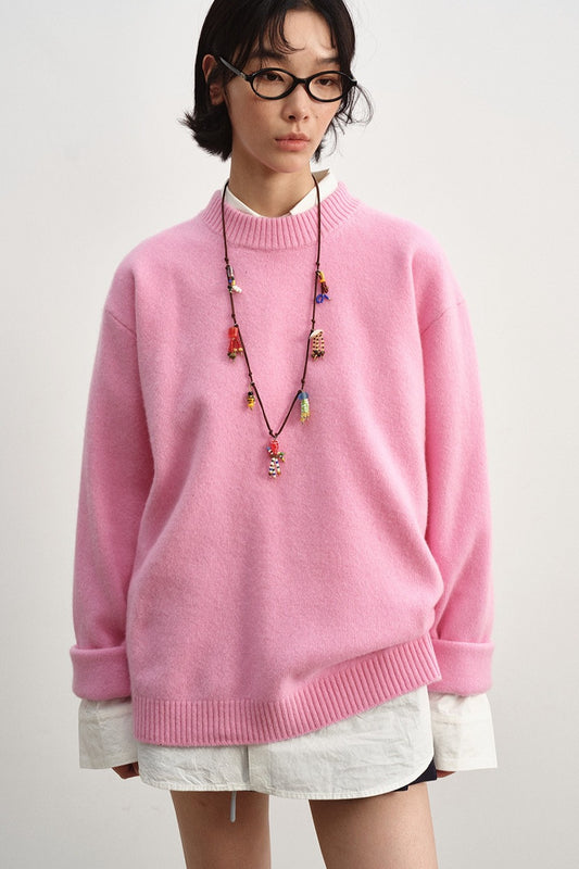 Wool blend soft touch warm sweater | 4 color